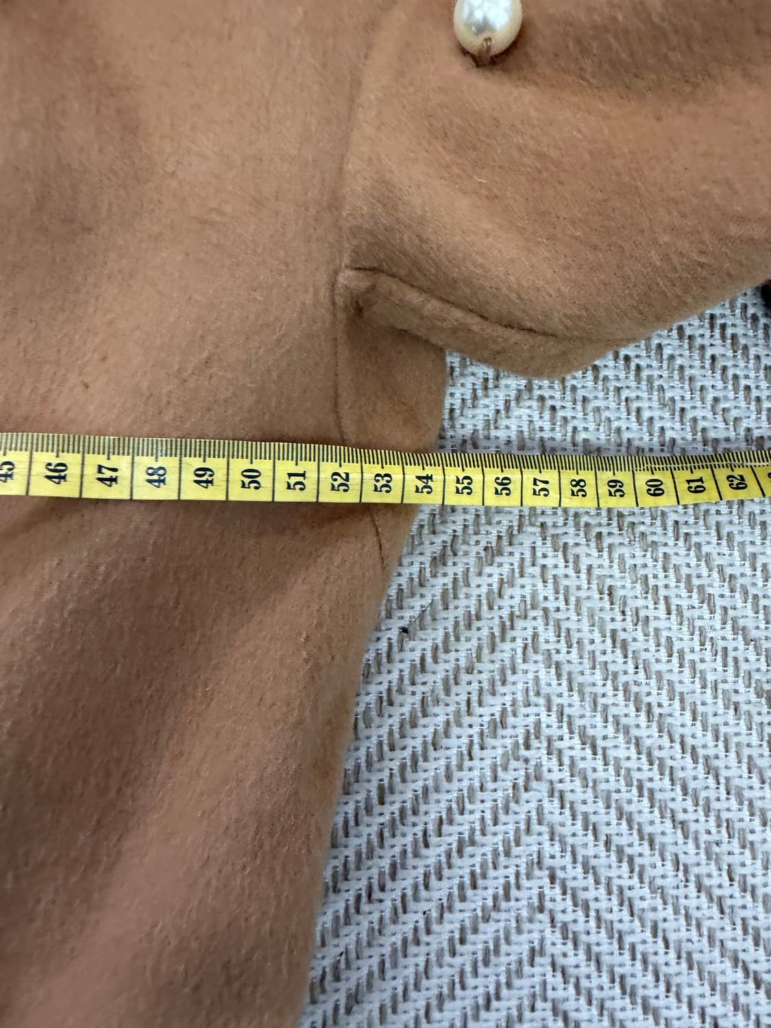 정품) O2nd 오즈세컨 한섬 캐시미어 진주 장식 코트 2(66) 상품이미지9