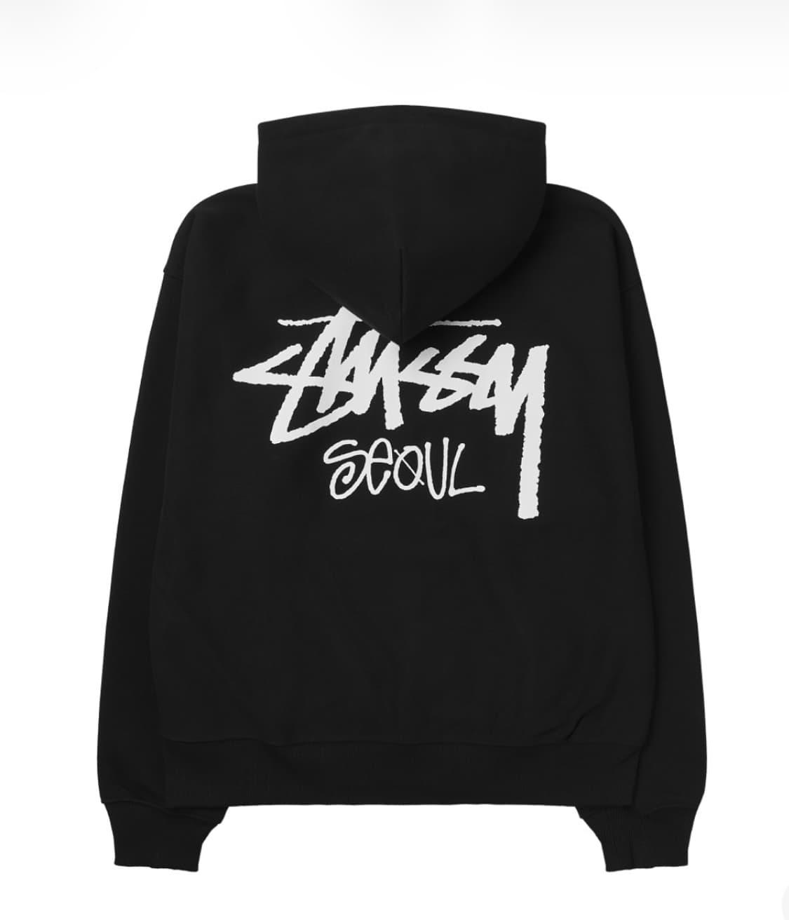 스투시 서울 후드집업 블랙 상품이미지2
