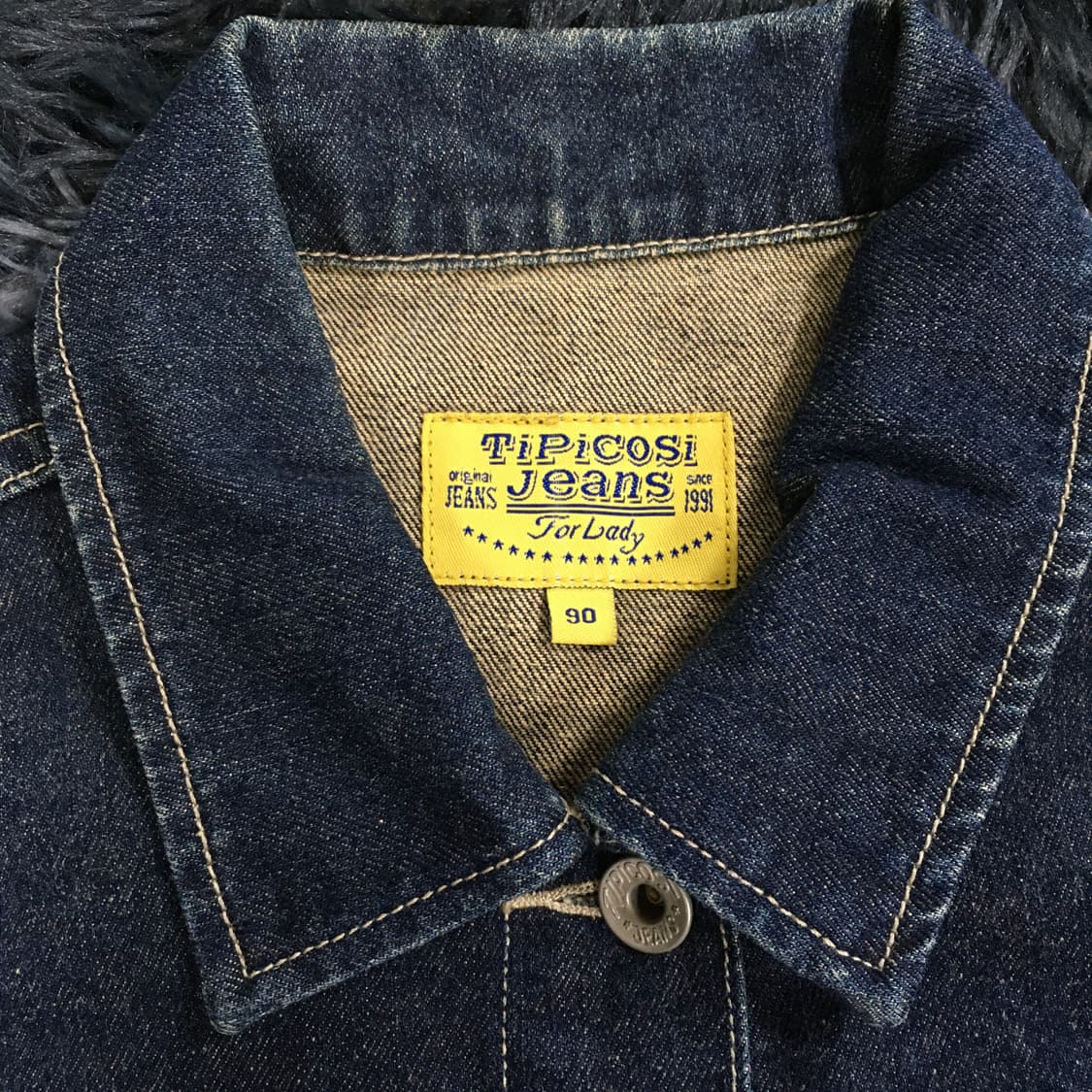 투티/A10 TIPICOSI JEANS 데님 자켓 청자켓 트러커 워싱 상품이미지3
