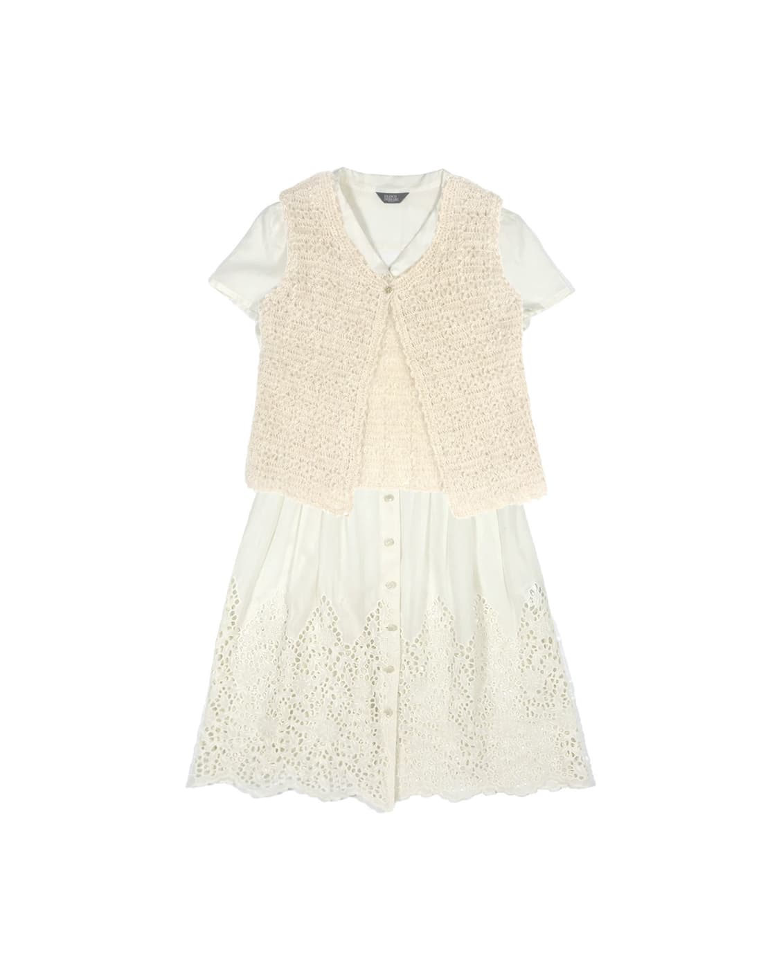 vintage knit vest 상품이미지4