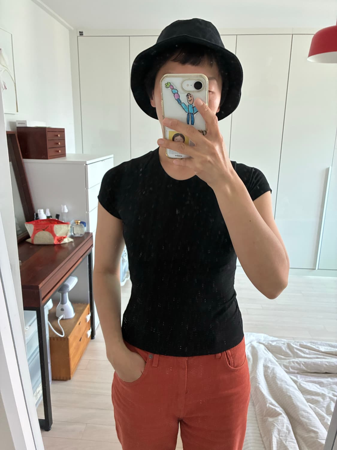 [Yohji Yamamoto] 요지야마모토 블랙 반팔 탑 상품이미지5
