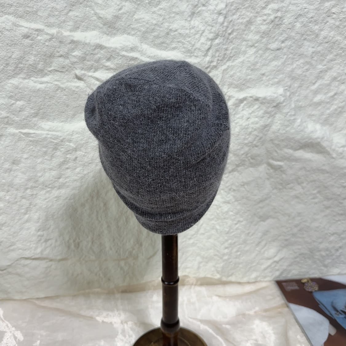 빈티지  다크 그레이 비니모자 토끼털모자 상품이미지3