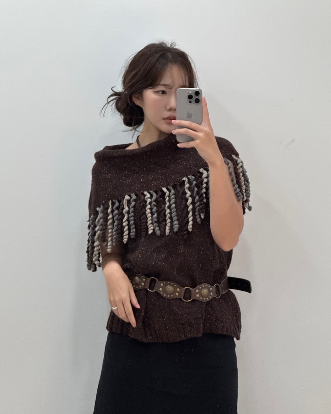 일본 빈티지 탑, 오프숄더  상품이미지2