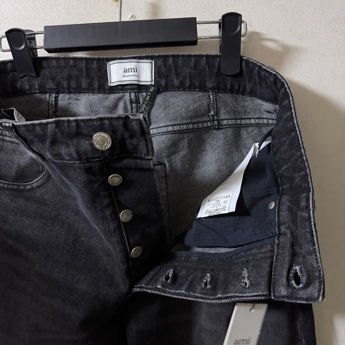 AMI 아미 스트레이트 크롭 블랙진 29(새제품) 상품이미지10