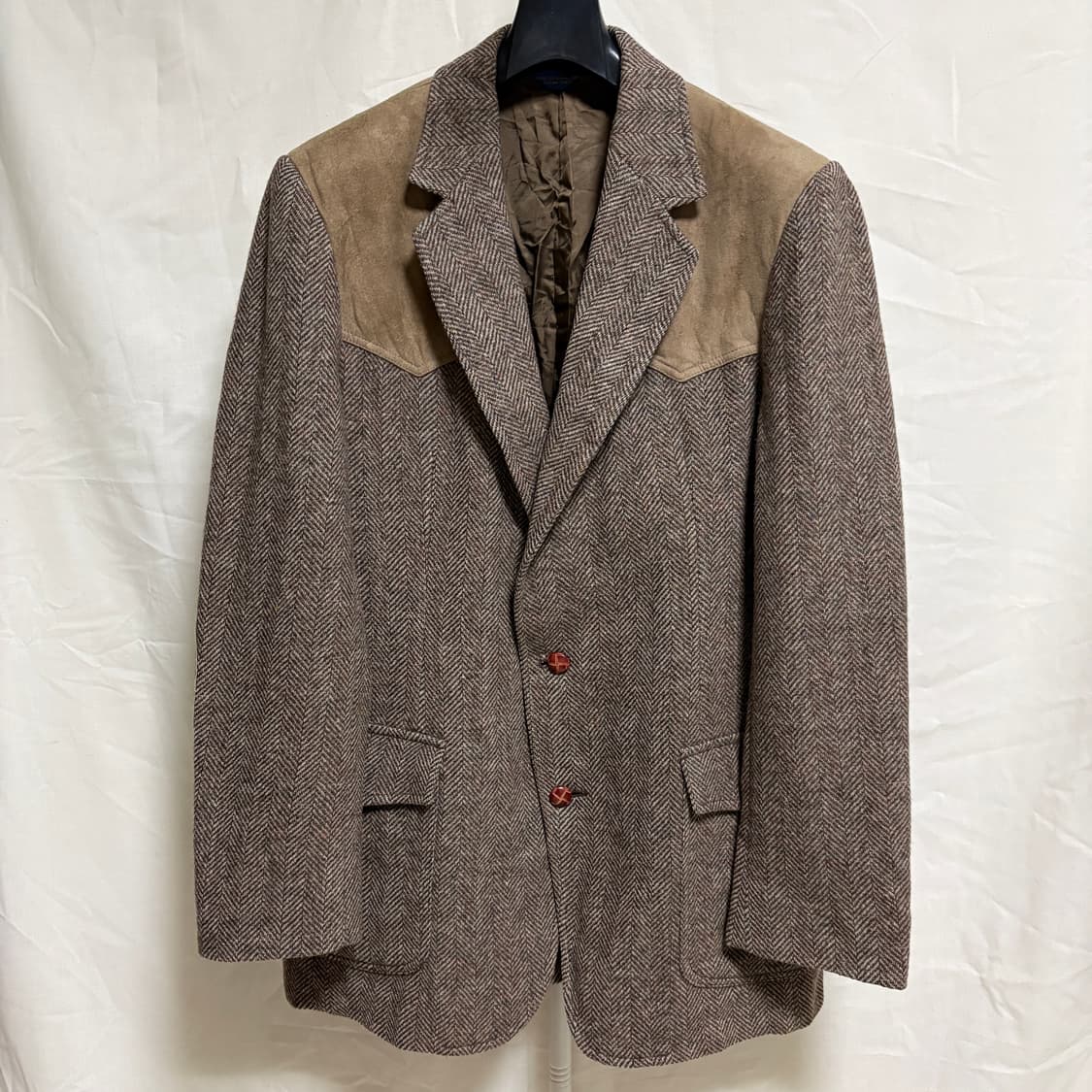 펜들턴 버진 울 헤링본 스웨이드 패치 웨스턴 자켓 / 브라운,42(XL) 상품이미지1