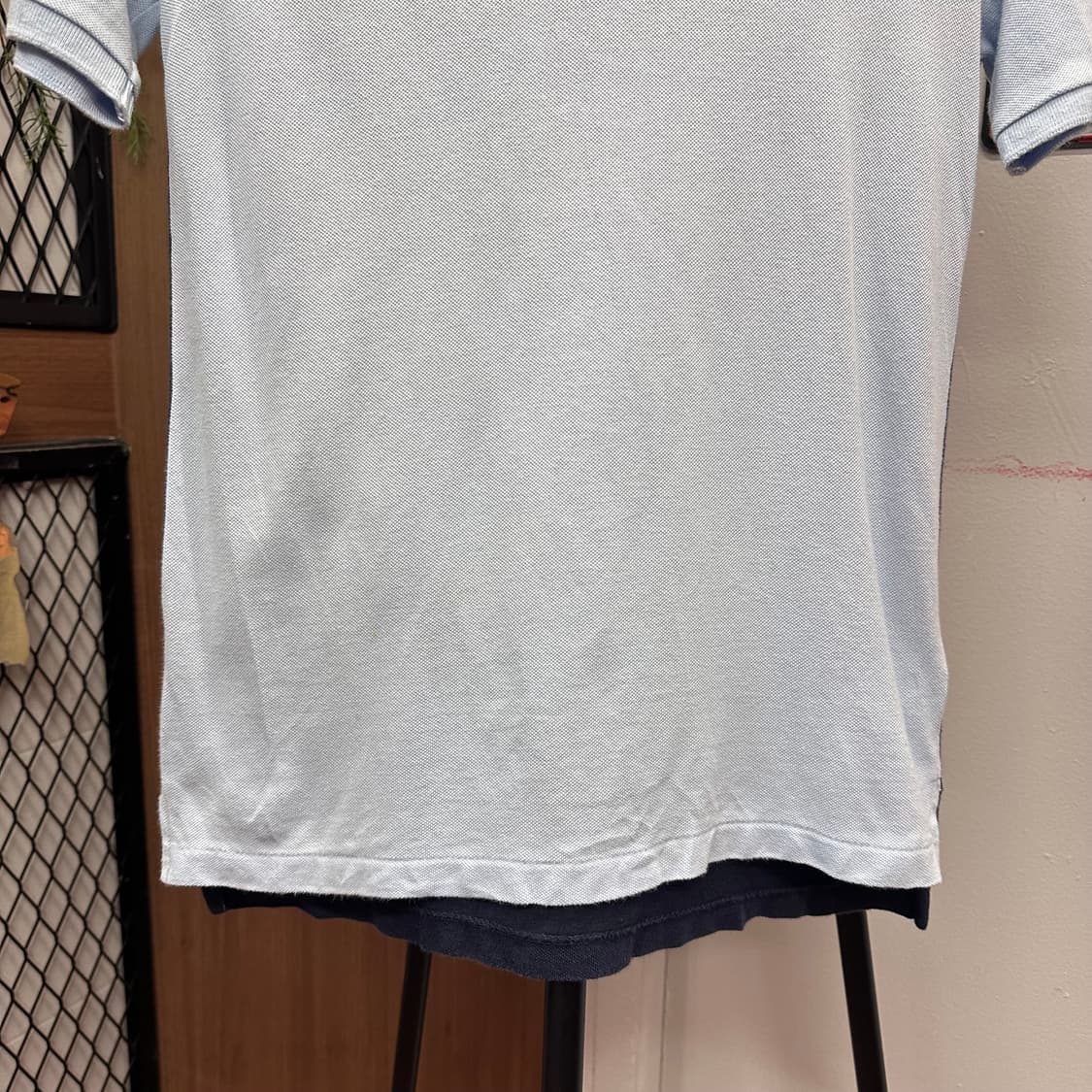 Polo, Big Pony Blue Color Block Polo Shi 상품이미지4