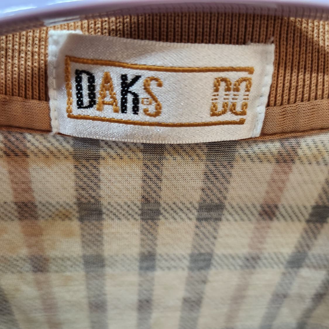 닥스골프 로고 시그니처 패턴 반팔카라 M 상품이미지5