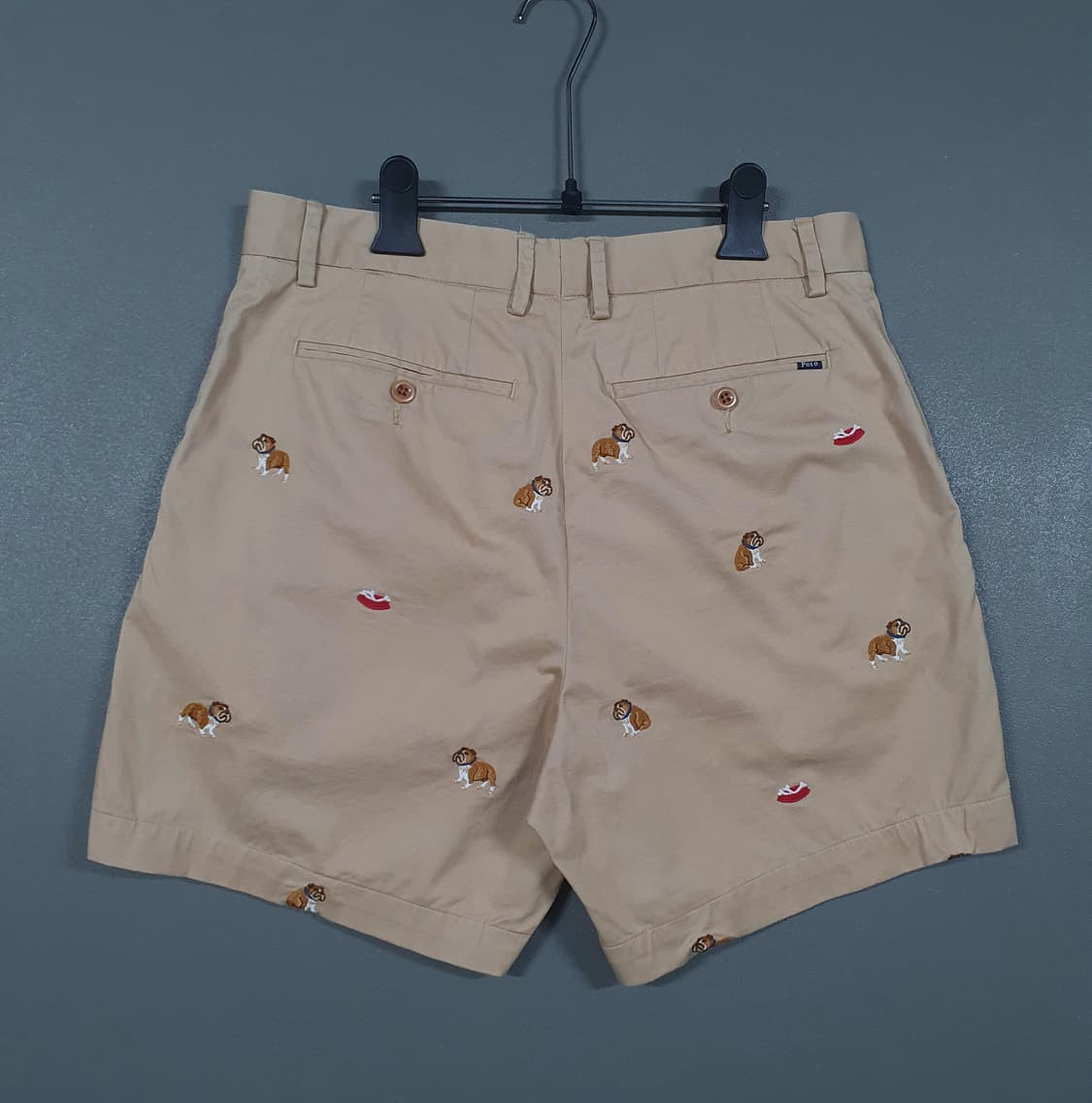 32인치) 폴로 랄프로렌 불독 엠브로이드 하프 치노 팬츠 반바지 베이지 상품이미지8