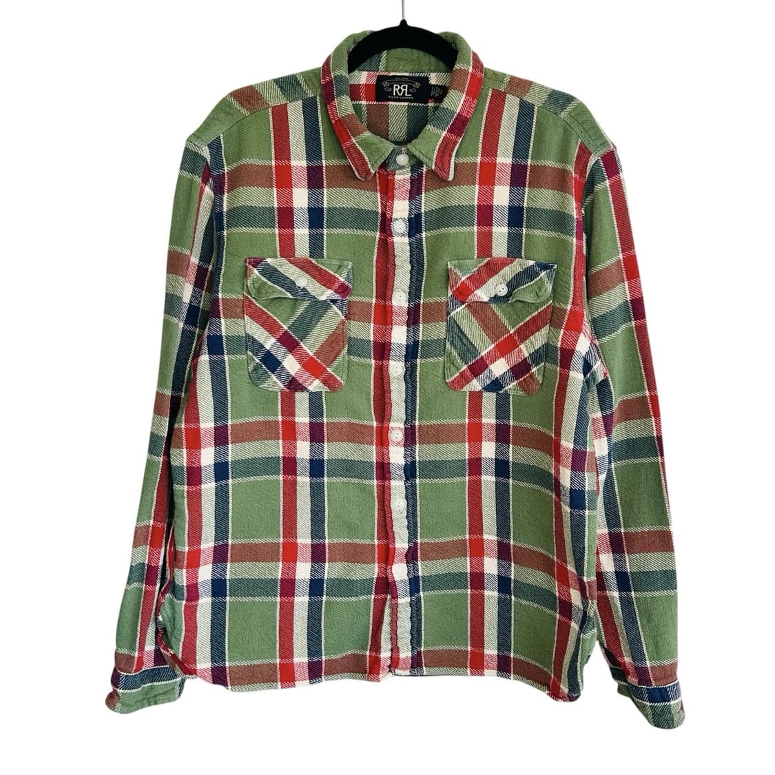 RRL 더블알엘 헤비 코튼 플란넬 체크 워크셔츠 상품이미지1