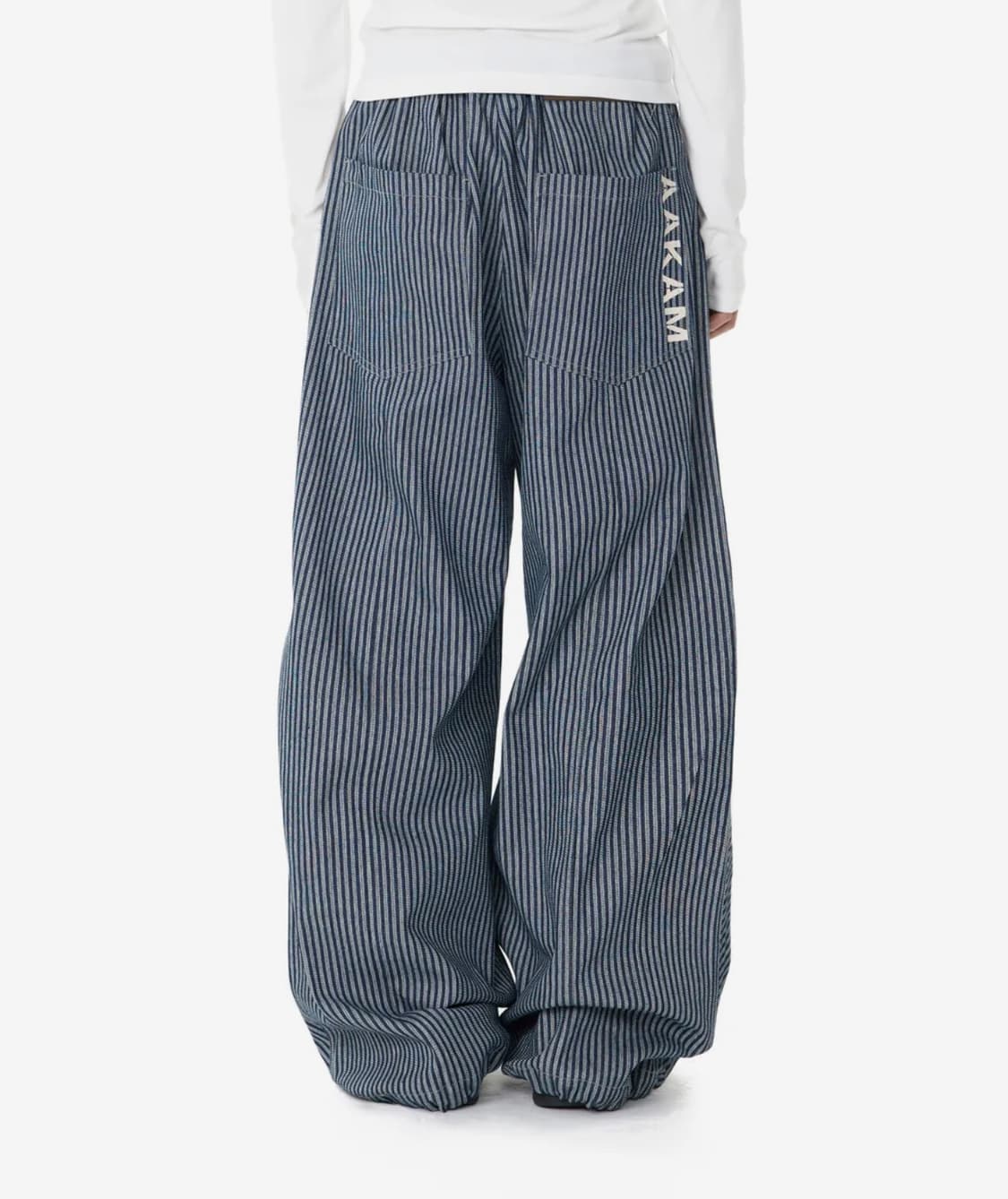 아캄 Knee Pin-tuck Stripe Denim Blue 1사이즈 상품이미지5