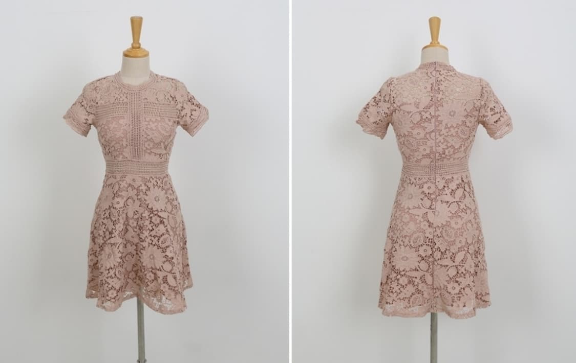 레이스 시스루 원피스 상품이미지2