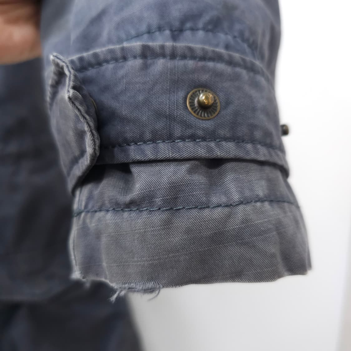 Levi's 워싱 다크그레이 퀼팅 피쉬테일 파카 밀리터리 자켓 상품이미지5