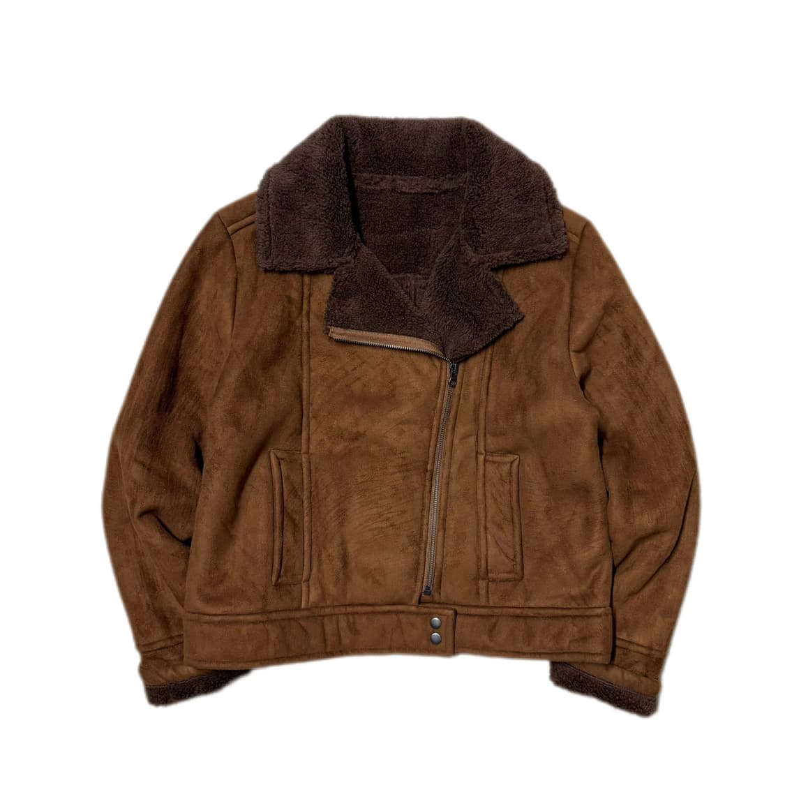 브라운 무스탕 자켓 상품이미지1