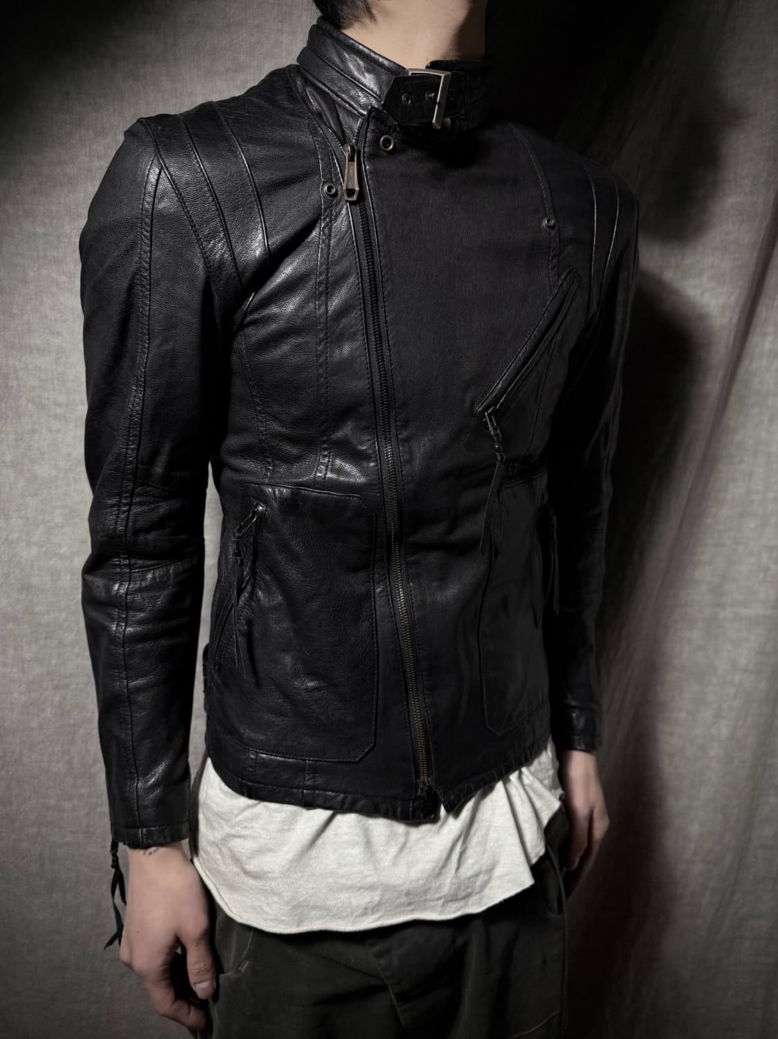 5351 POUR LES HOMME Leather Jacket 상품이미지1