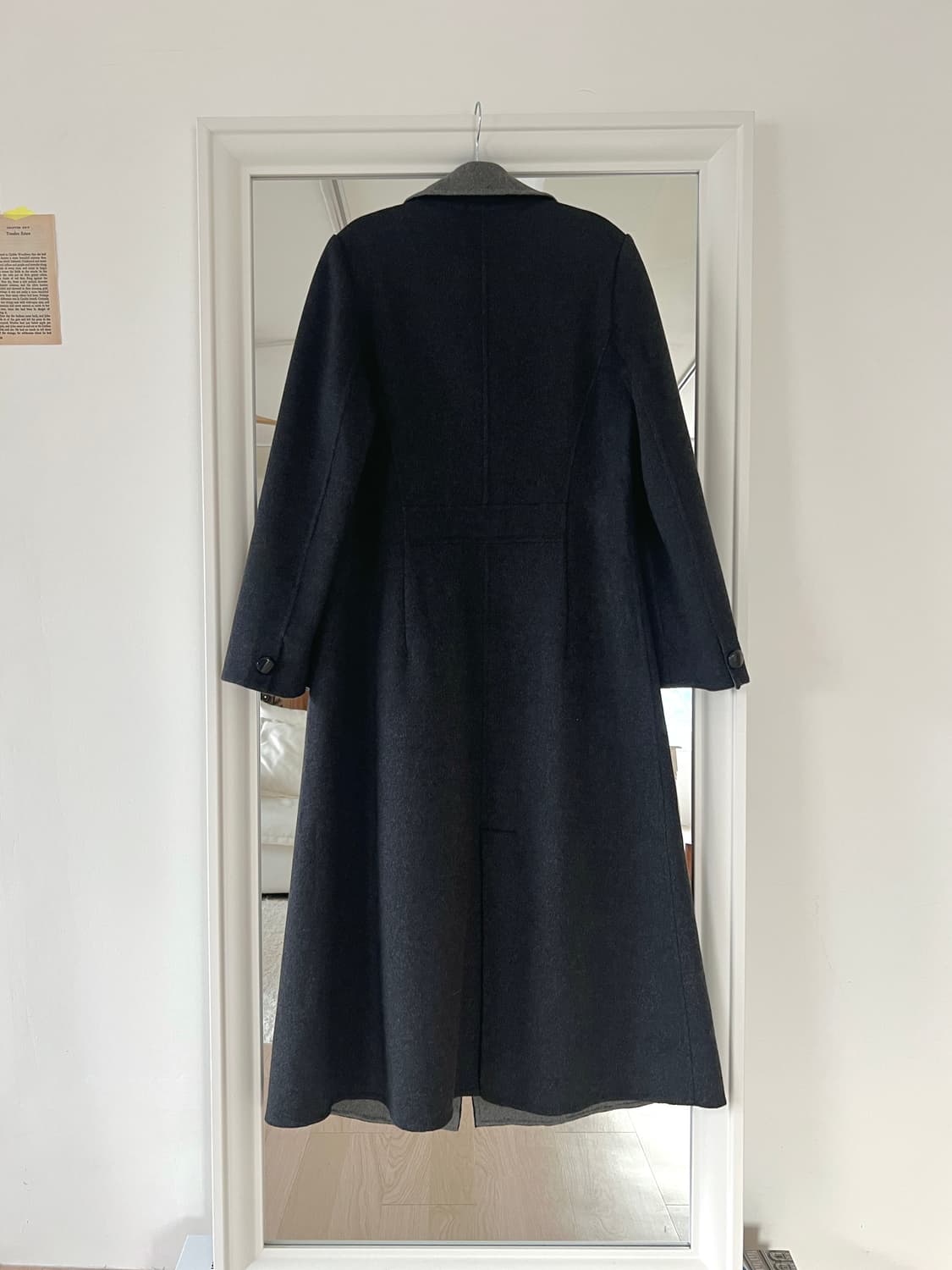 빈티지 캐시미어 100% 더블페이스 롱 코트 상품이미지9