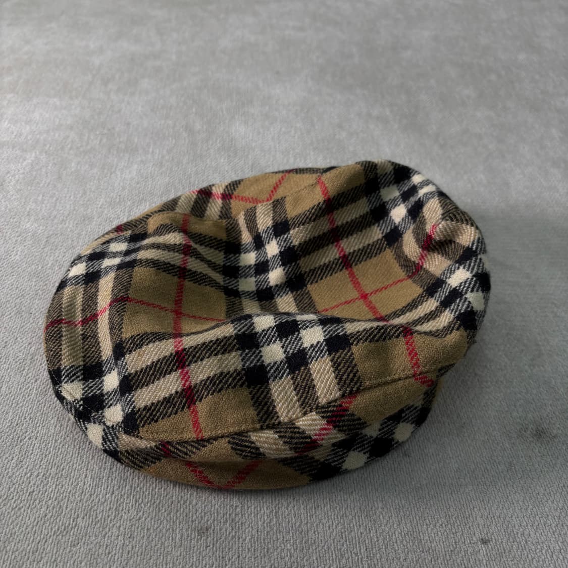 버버리 90s 노바체크 울 헌팅캡 상품이미지1