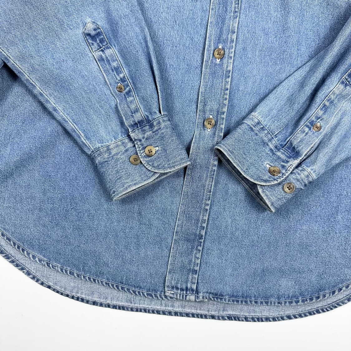 VTG 빈티지 올드스쿨 오버핏 데님셔츠 실측XL 상품이미지4