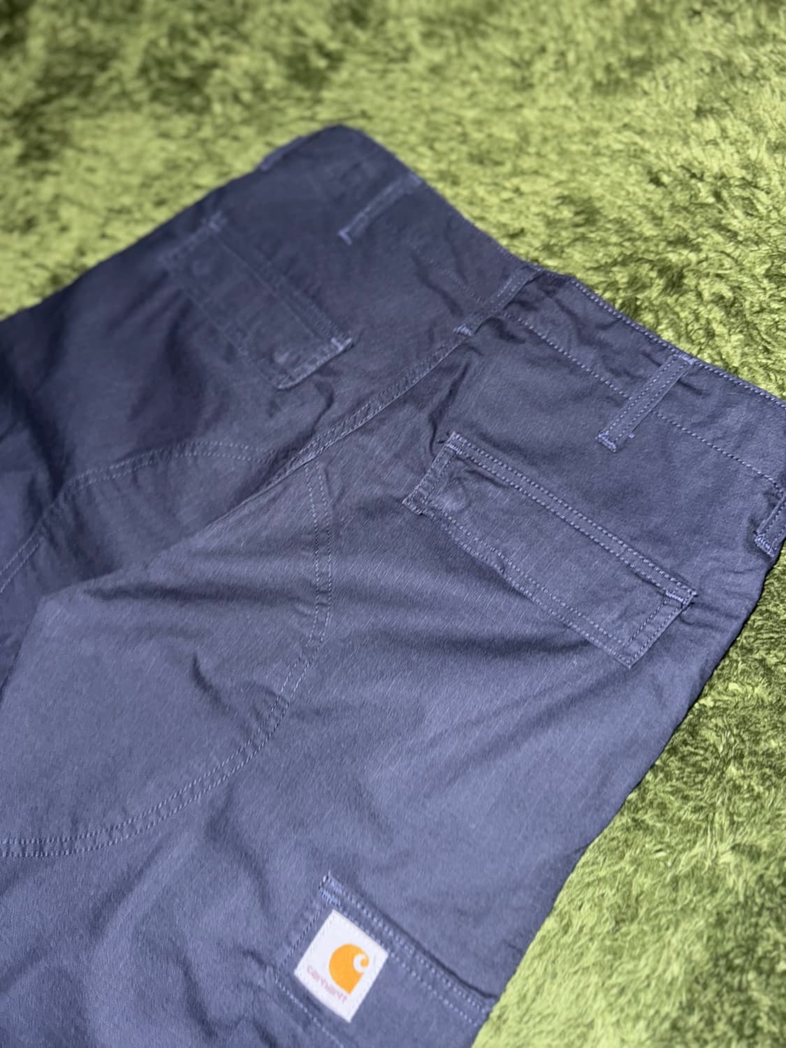 [30X32] 칼하트 WIP 루즈 핏 립스탑 카고 팬츠 네이비 상품이미지9