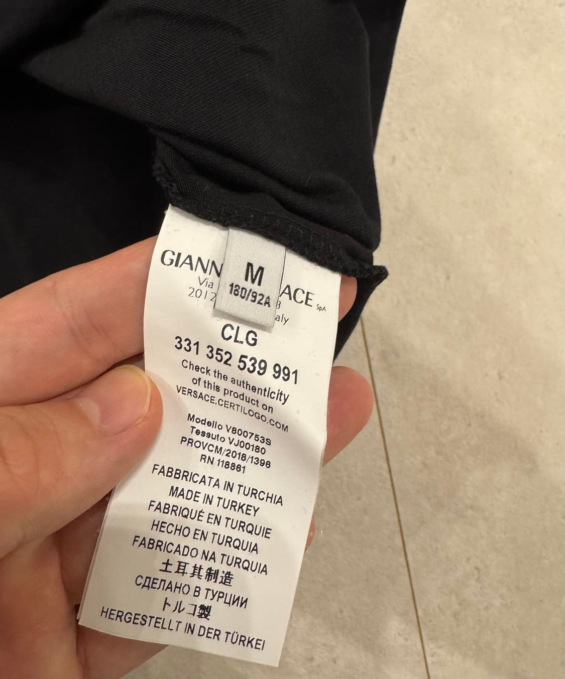 베르사체 컬렉션 블랙 폴로셔츠 M 상품이미지4
