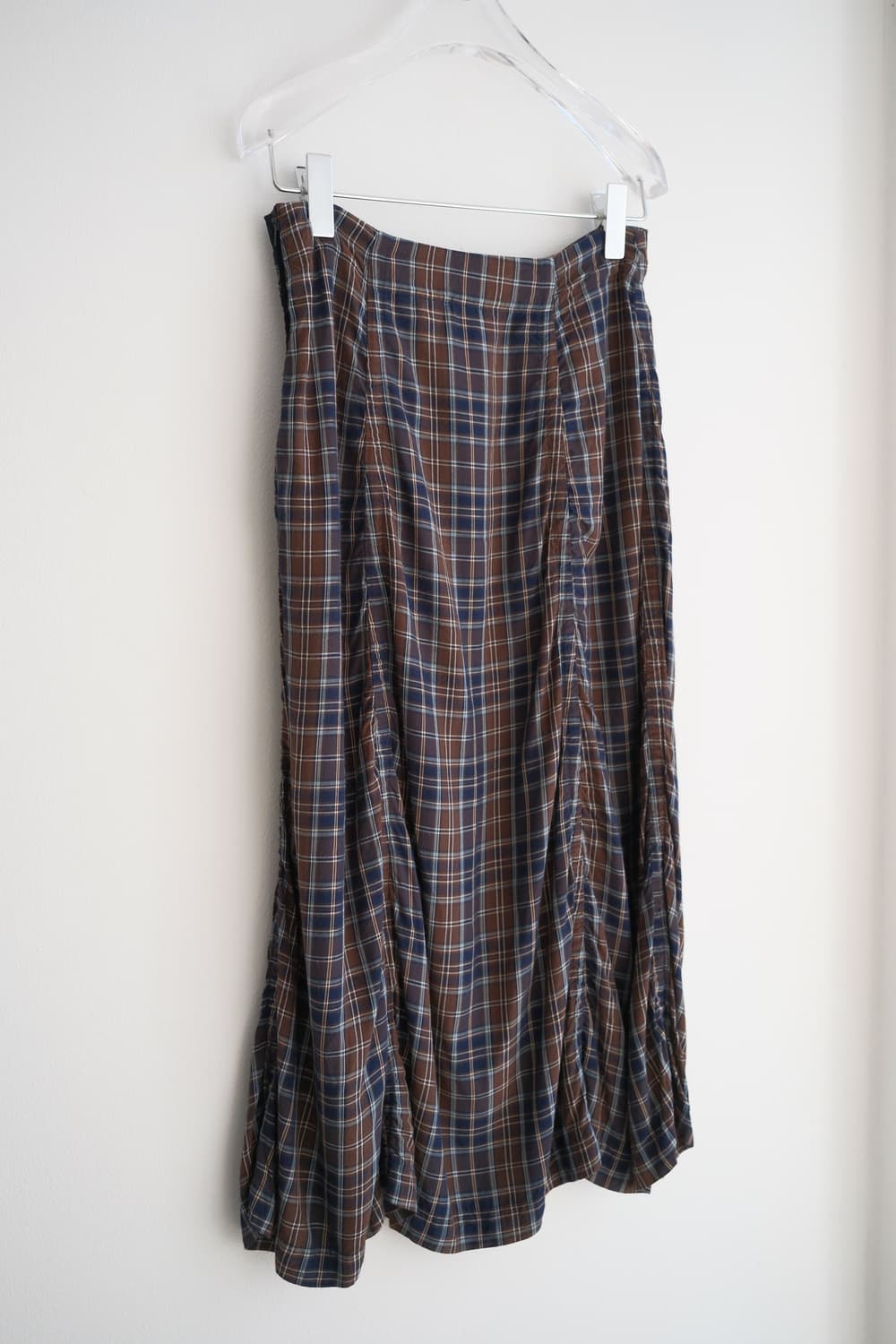 00s check shirring long skirt 상품이미지7