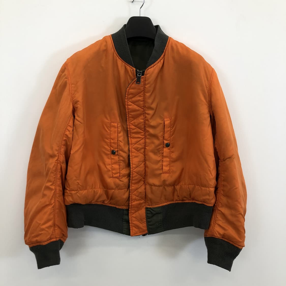 90s USA 알파 MA-1 플라이트 블루종 L 상품이미지6