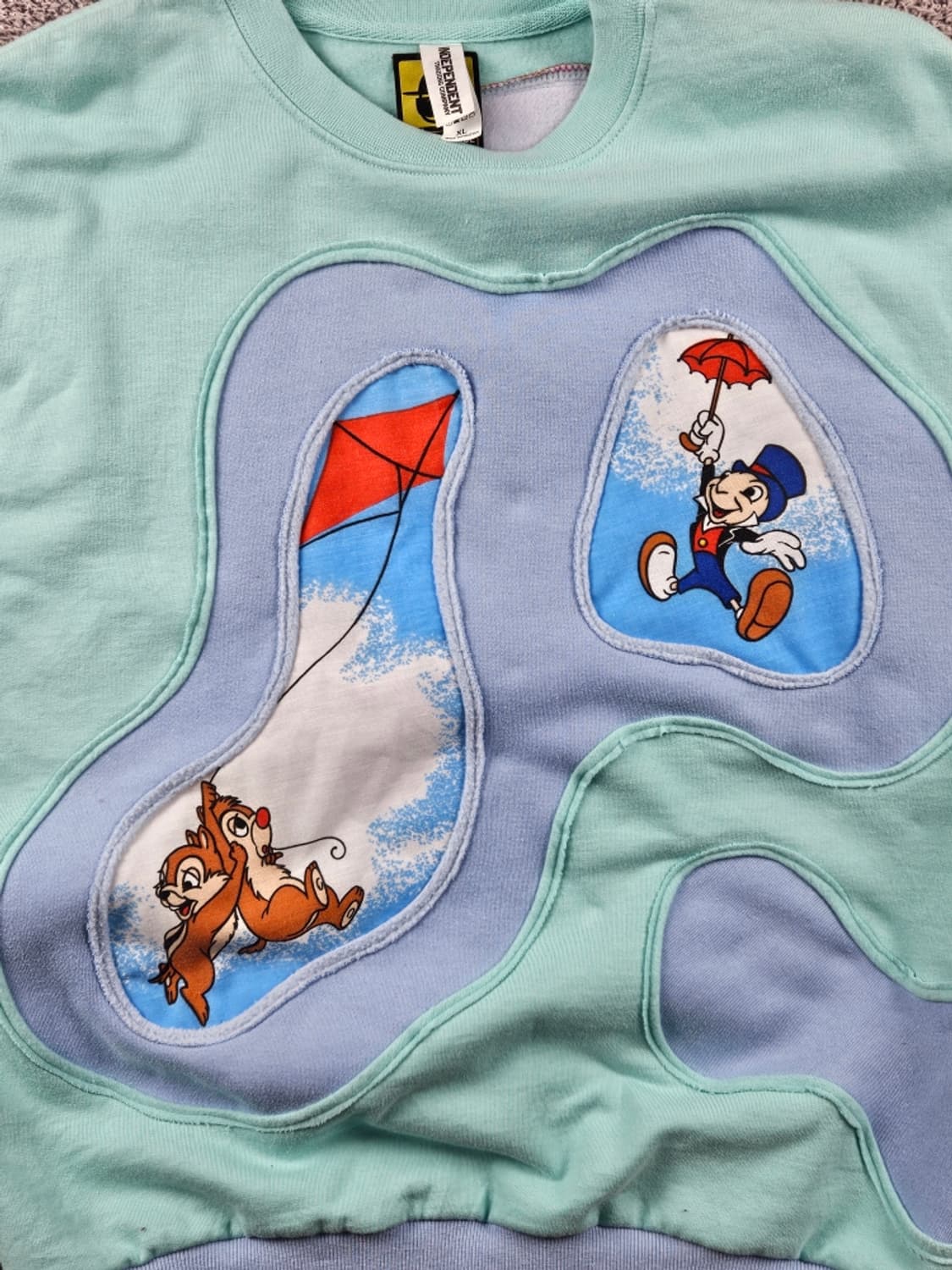 디즈니 미키 아플리케 커스텀 맨투맨 스웻 셔츠 ( XL ) / 9320 상품이미지8