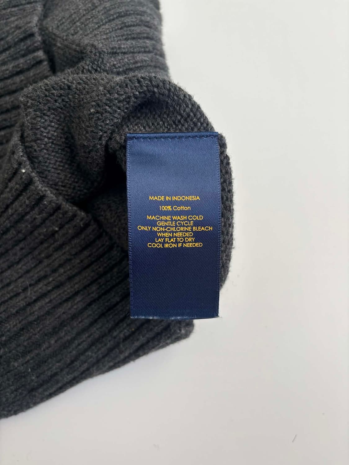 폴로 랄프로렌 그레이 코튼 니트 집업 희귀져지(M) 상품이미지5