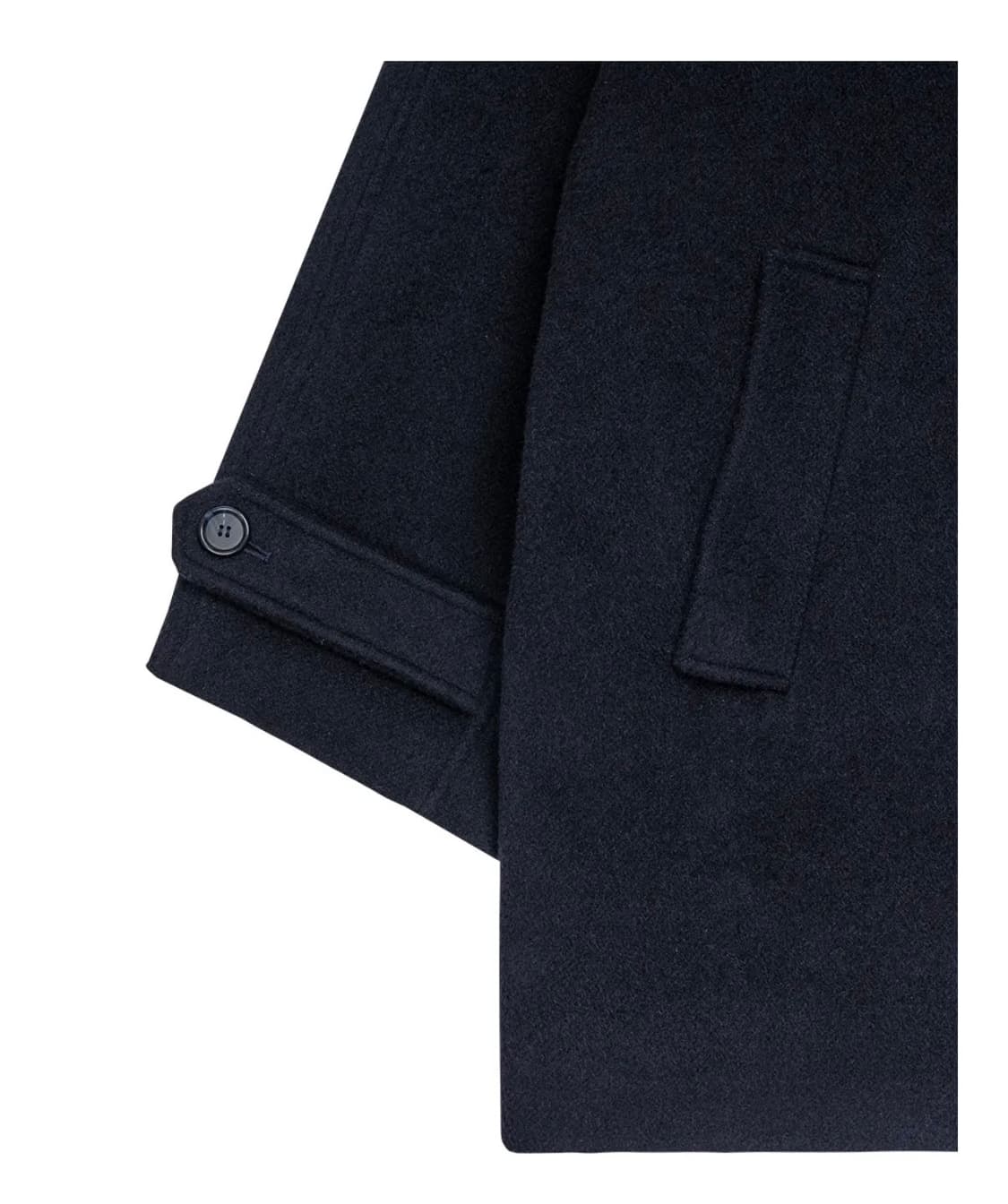 오피쉬 RICH WOOL HALF COAT, NAVY 상품이미지4