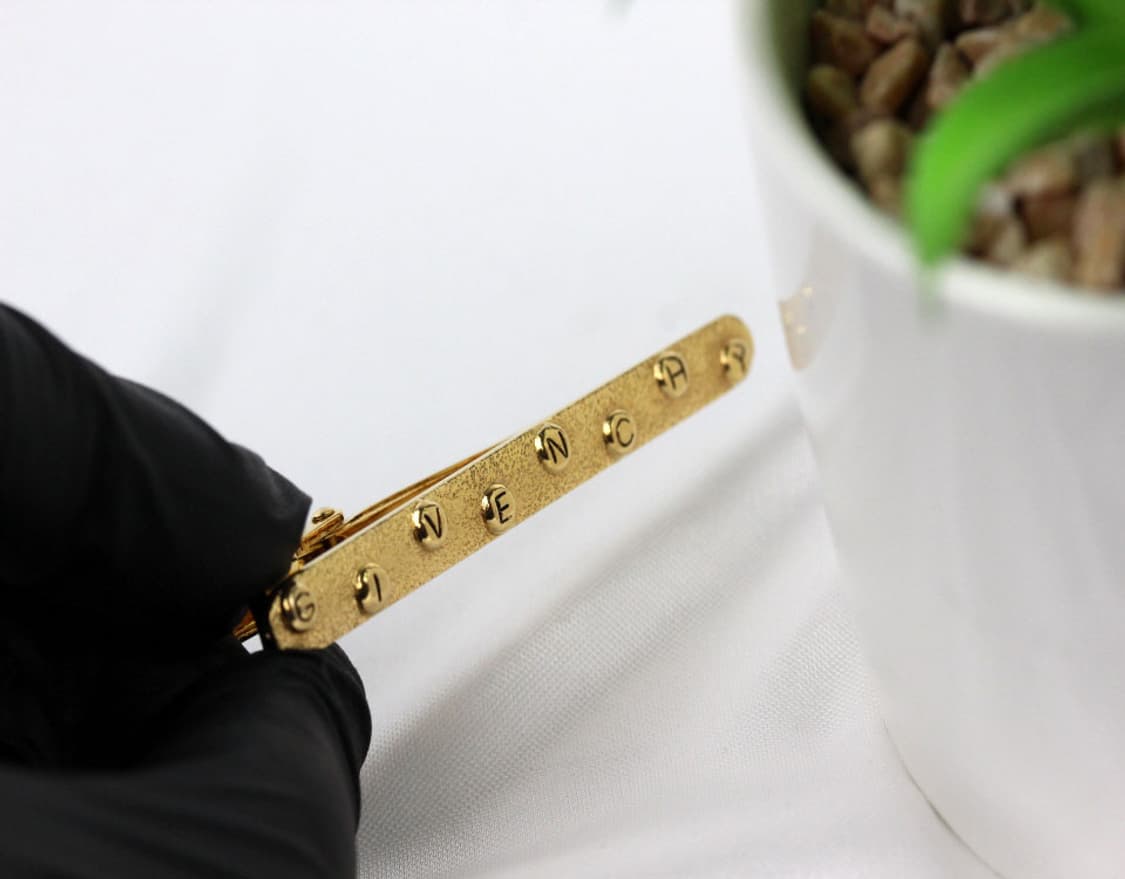 지방시 A등급 5.7cm 이니셜 남자 명품 넥타이핀 상품이미지4