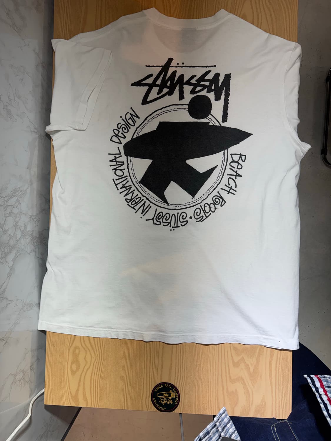 STUSSY 스투시 비치루트 티셔츠 (내추럴)-빅사이즈 상품이미지6