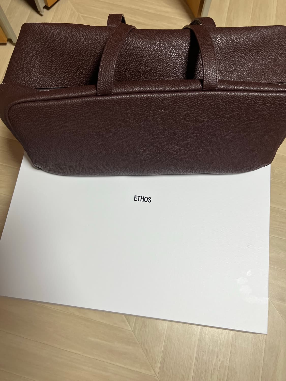에토스 LARGE FOLDING BAG RED BROWN🤎 상품이미지2