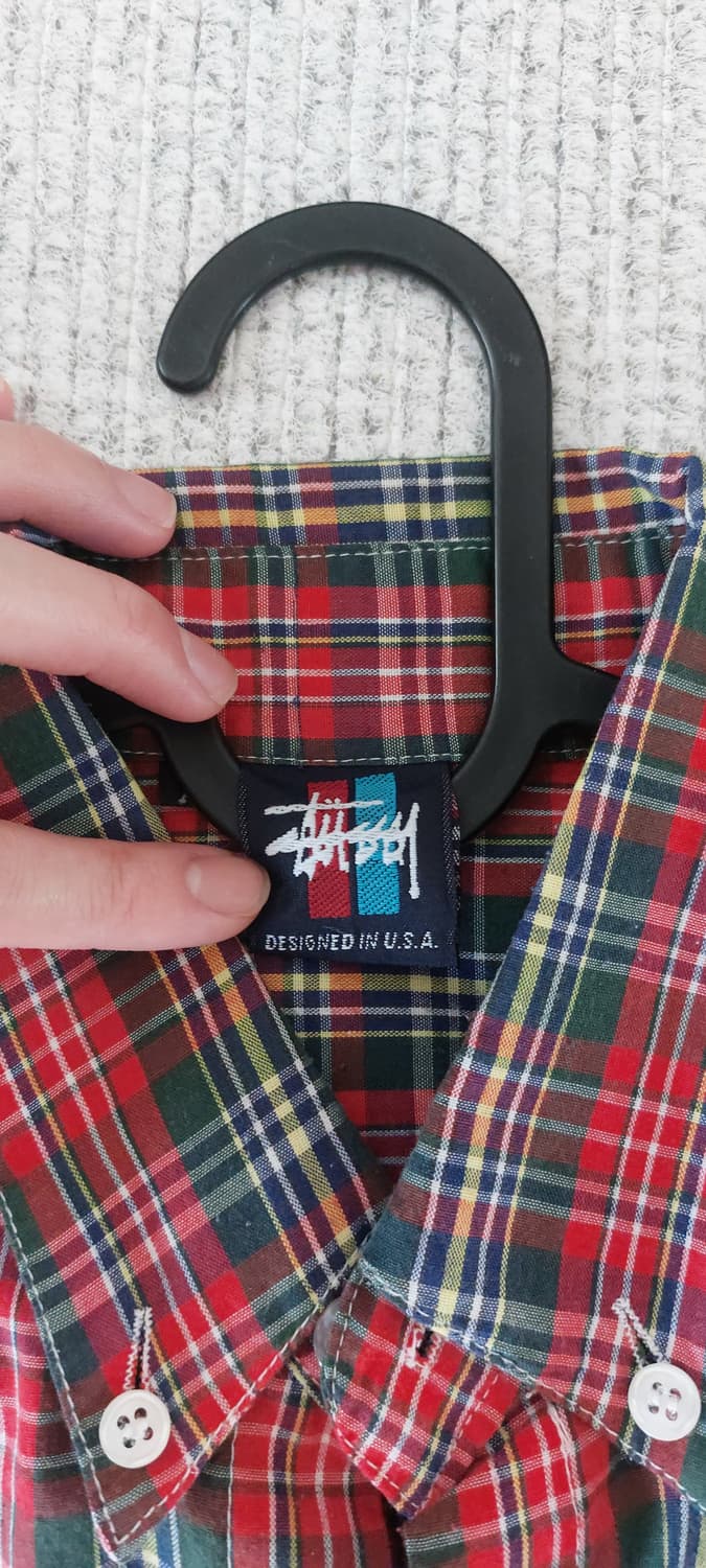 스투시 반팔 체크셔츠 상품이미지3