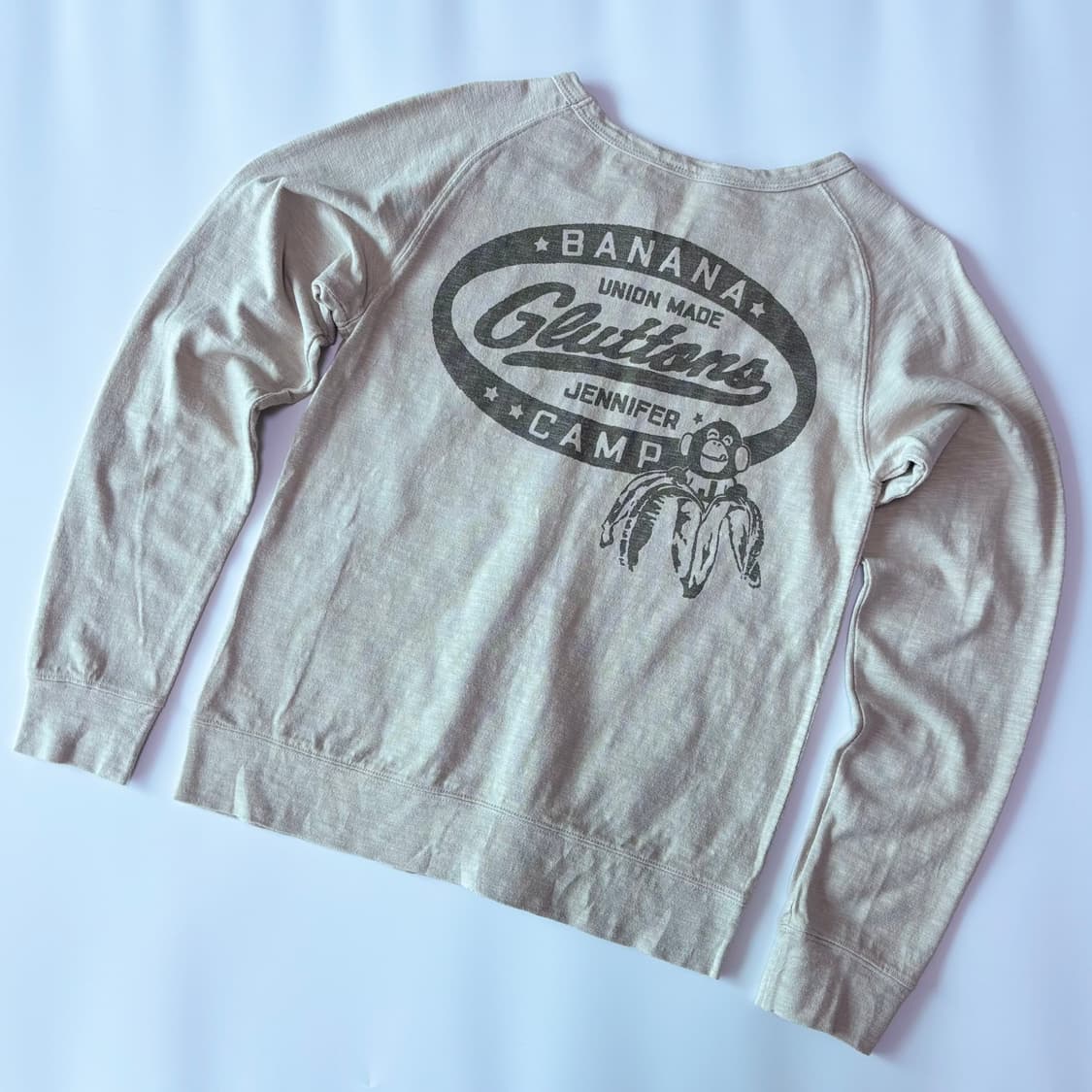 글러튼즈(Gluttons) 제니퍼 몽키 빈티지 래글런 티셔츠 상품이미지4