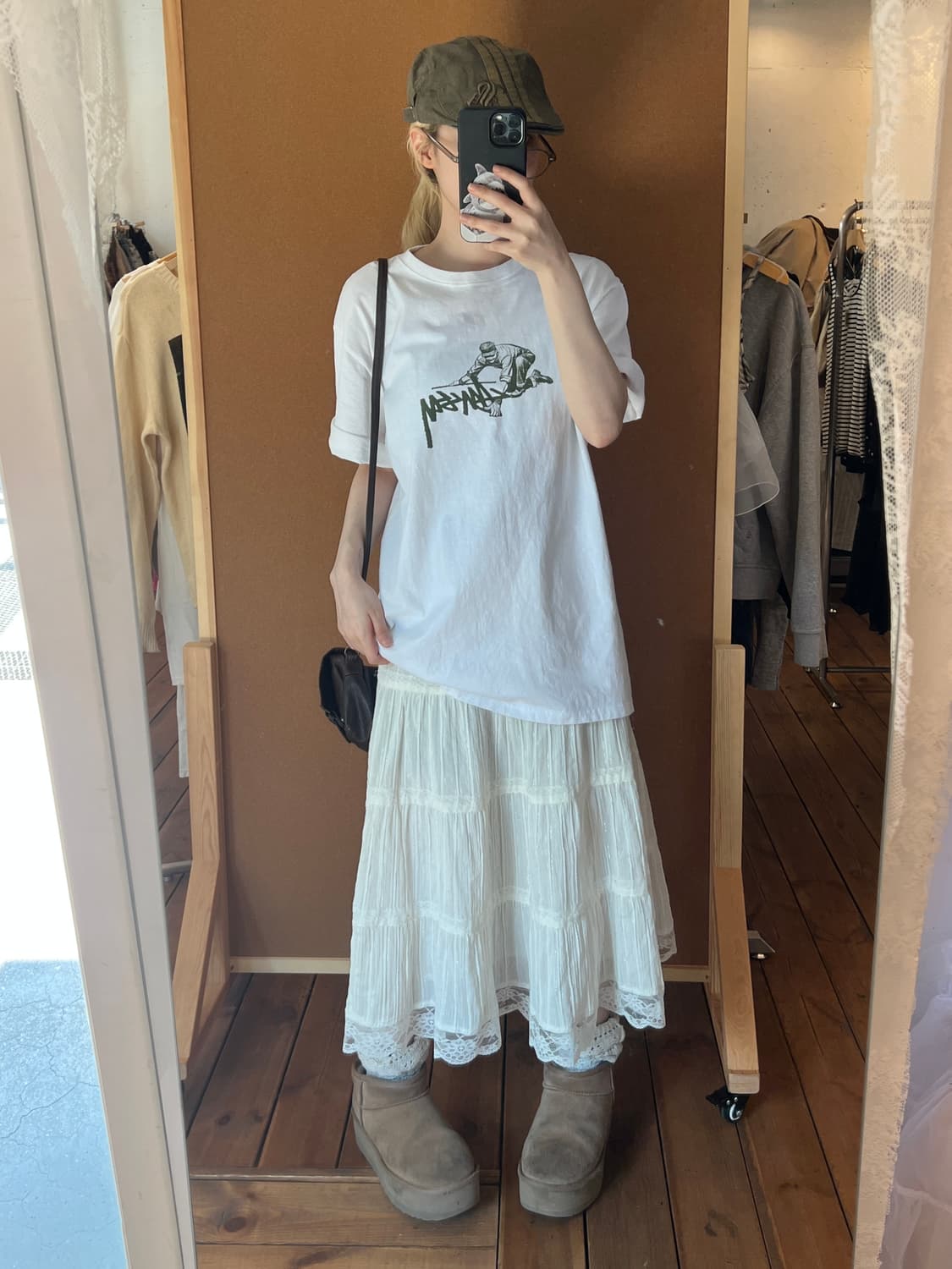 올드 스투시 화이트 반팔 상품이미지4