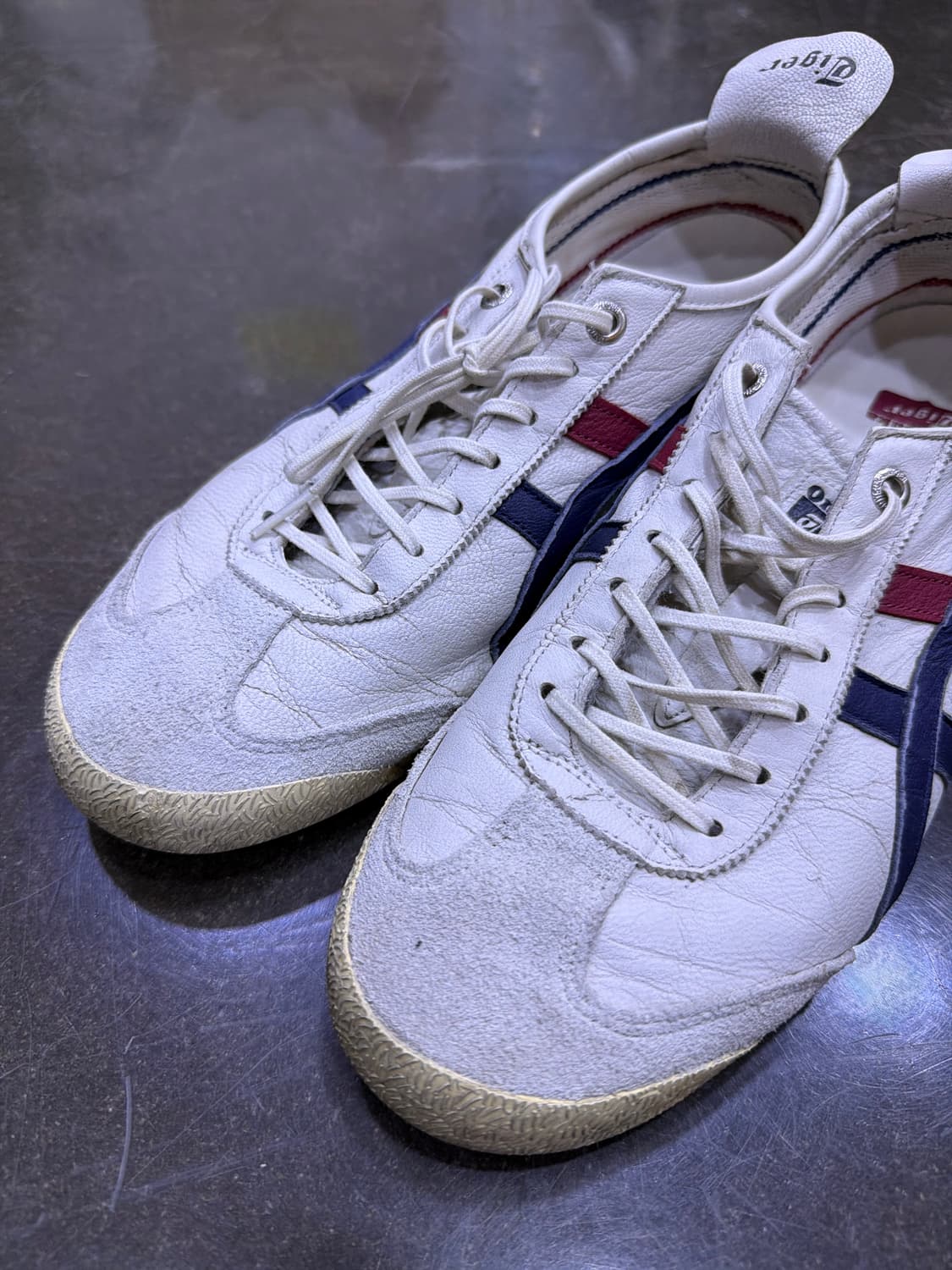 오니츠카타이거 멕시코66 화이트 블루 레드 260 상품이미지3