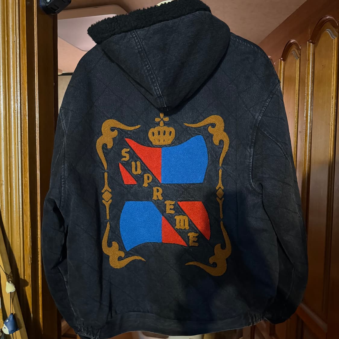 supreme 18 f/w 퀄트 데님 파일럿자켓 상품이미지3