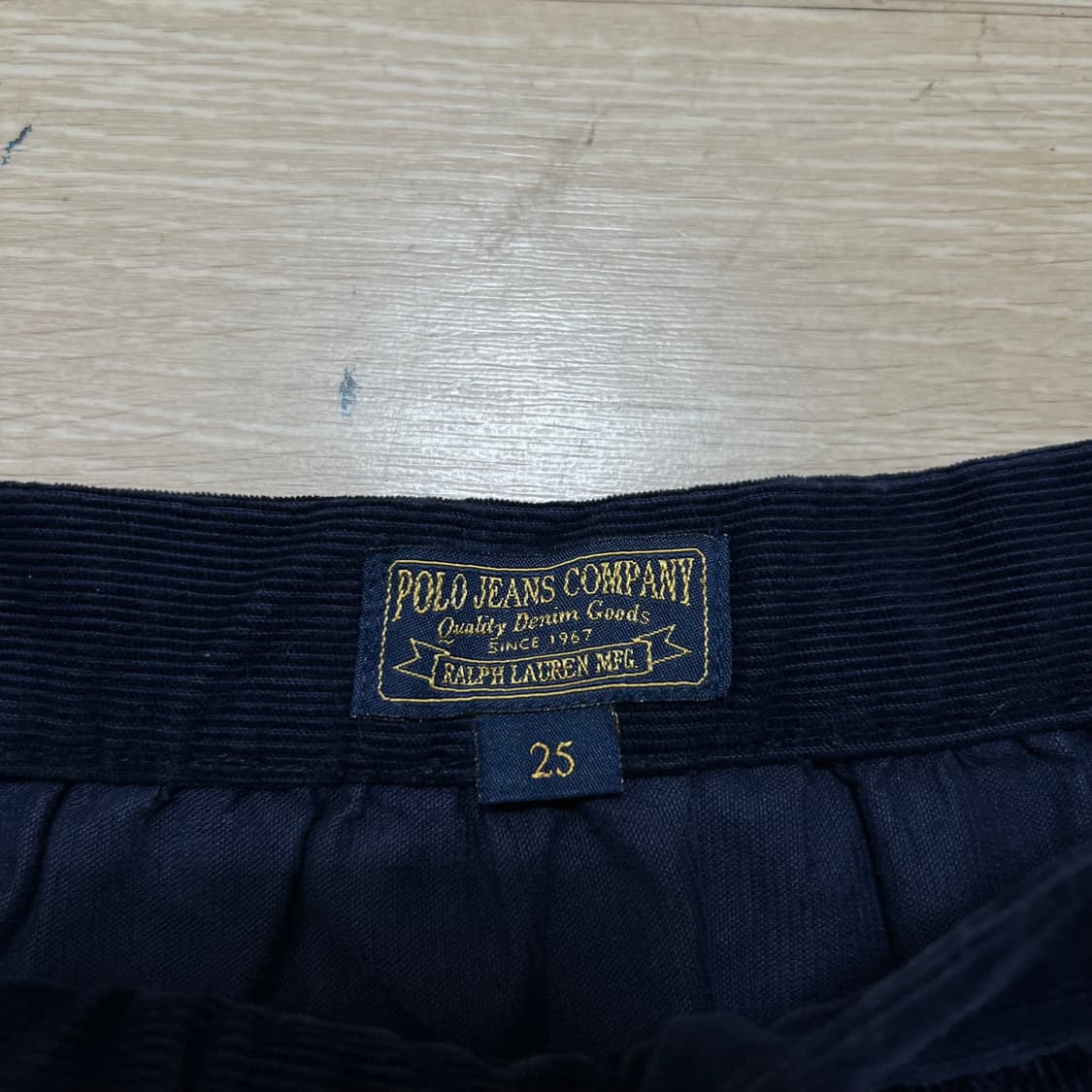 폴로 랄프로렌 진스 여성 코듀로이 미니스커트 치마 [네이비] 25 상품이미지3