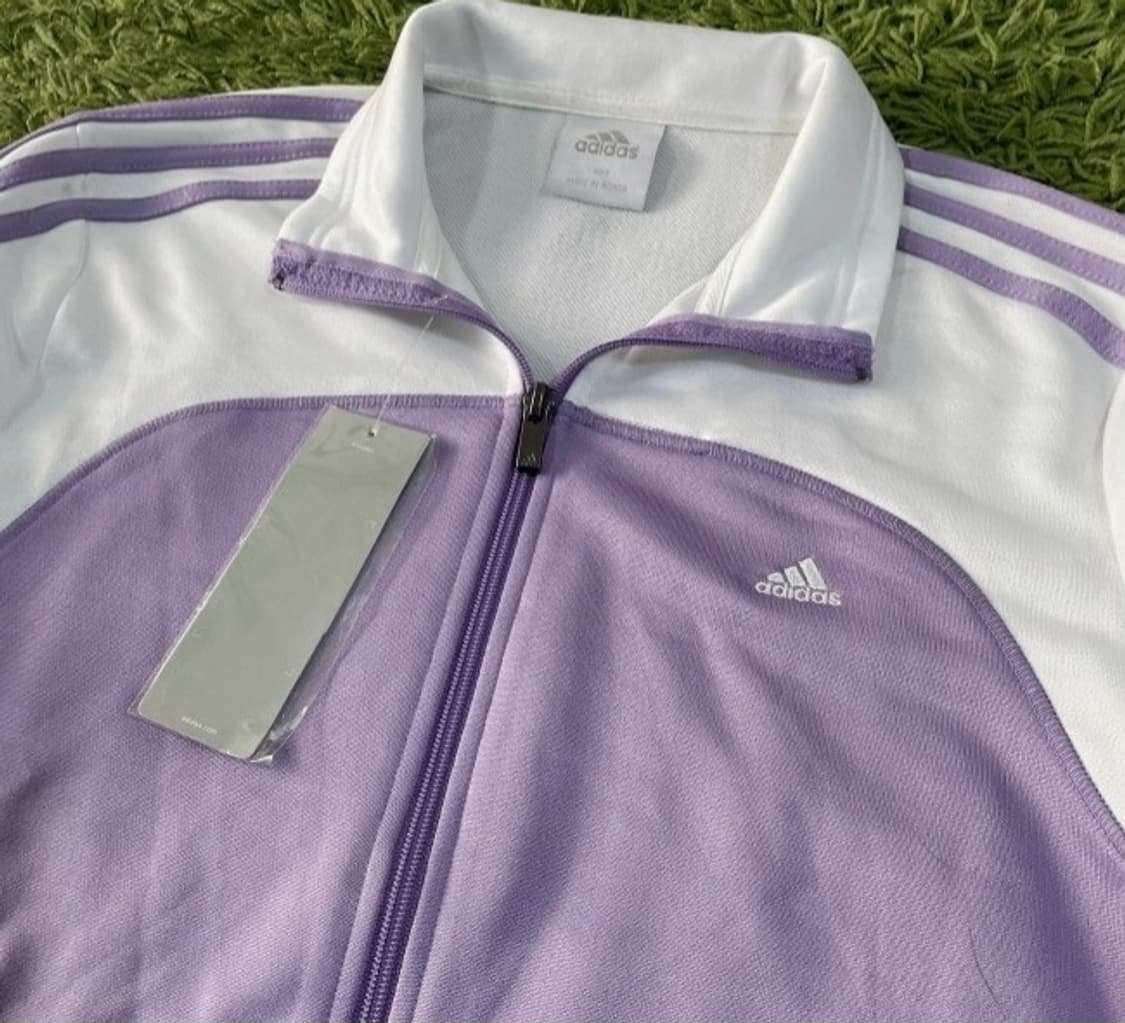 아디다스 희귀 연보라 트랙탑 져지집업 95/M 상품이미지2