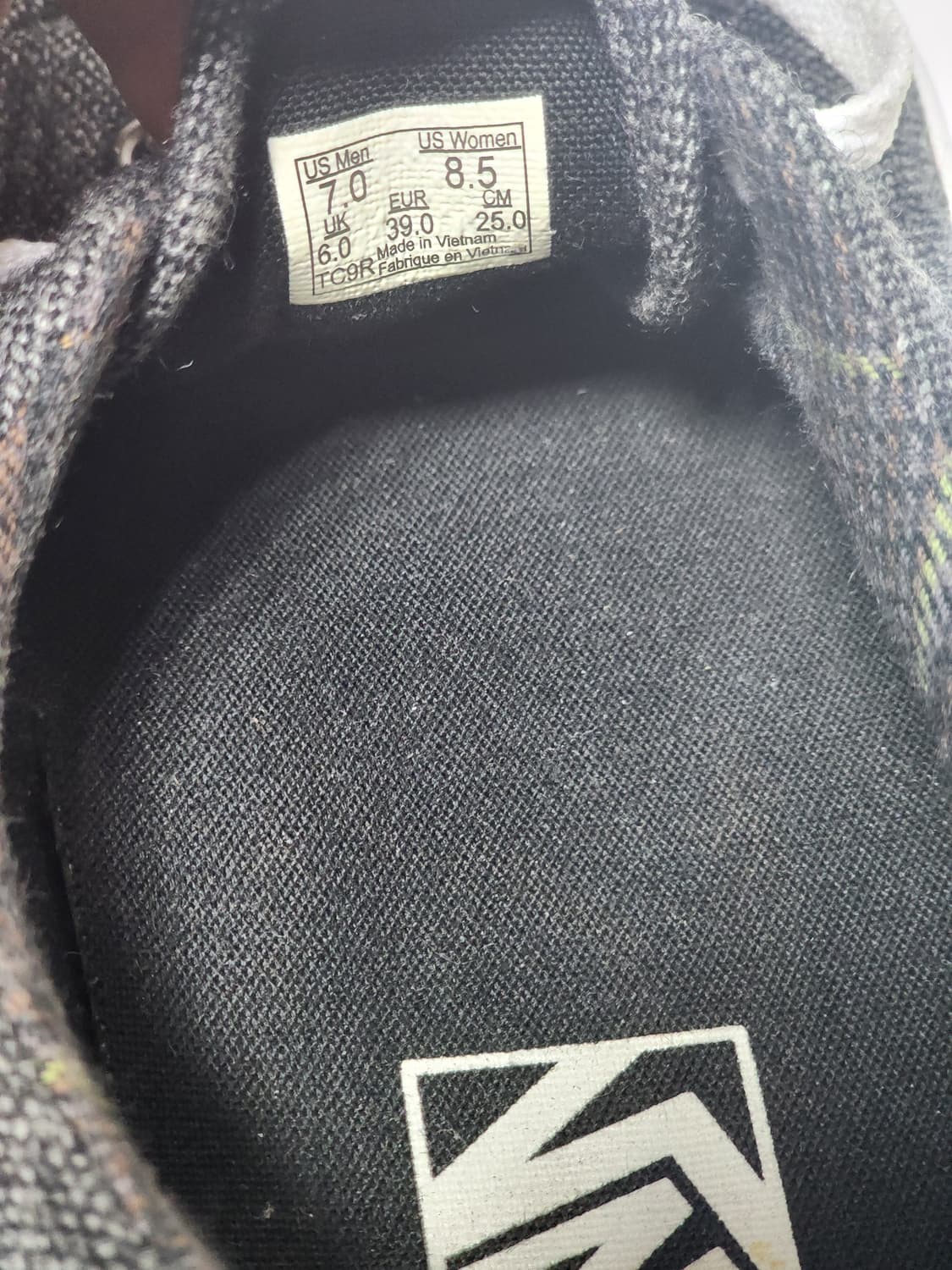 반스 어센틱 그레이 트위드 스니커즈 250 상품이미지8