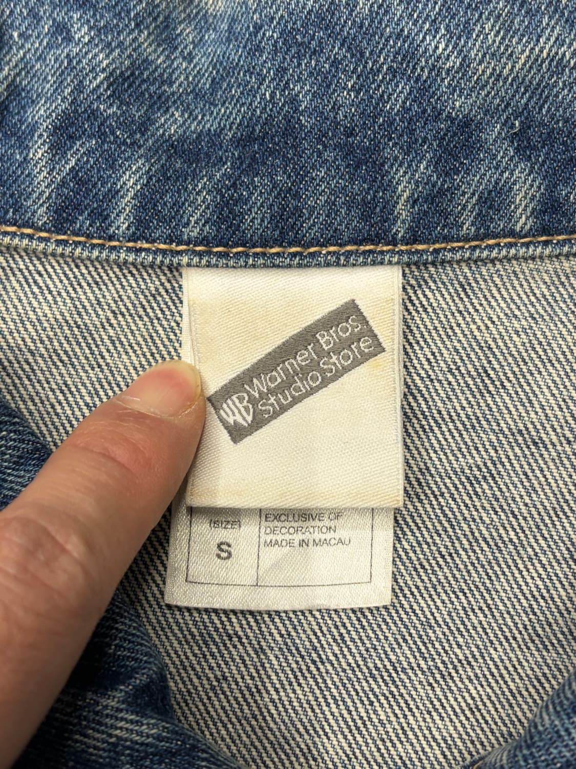 90s 워너브로스 루니툰즈 WB 데님 자켓 상품이미지7