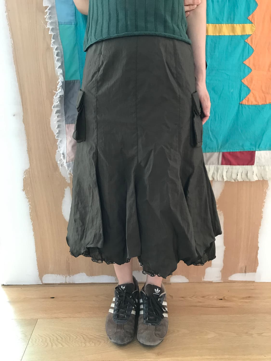 vintage pocket lace skirt (27inch) 상품이미지1