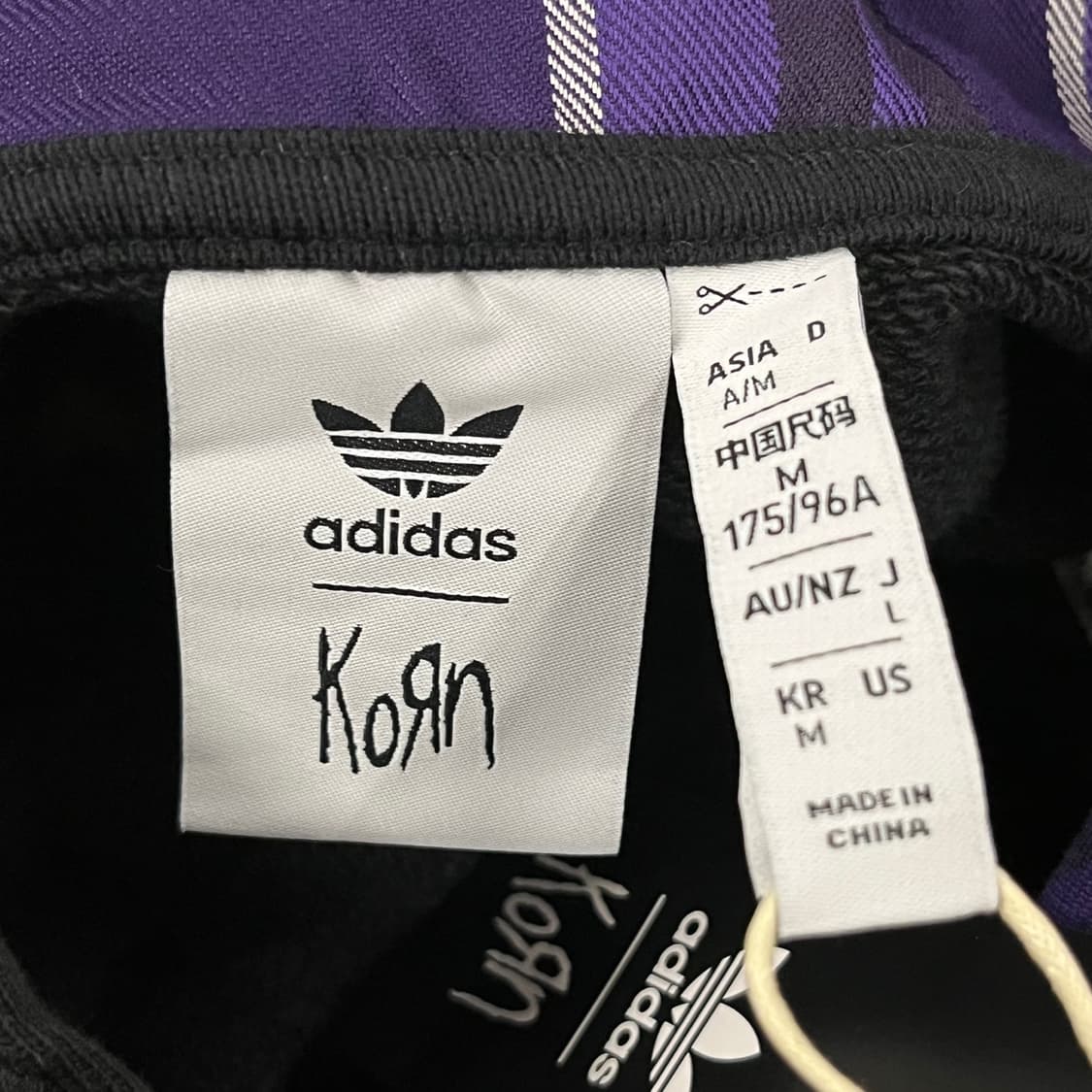 [정품/M] 아디다스 블랙 삼선 후드티 b10 상품이미지5