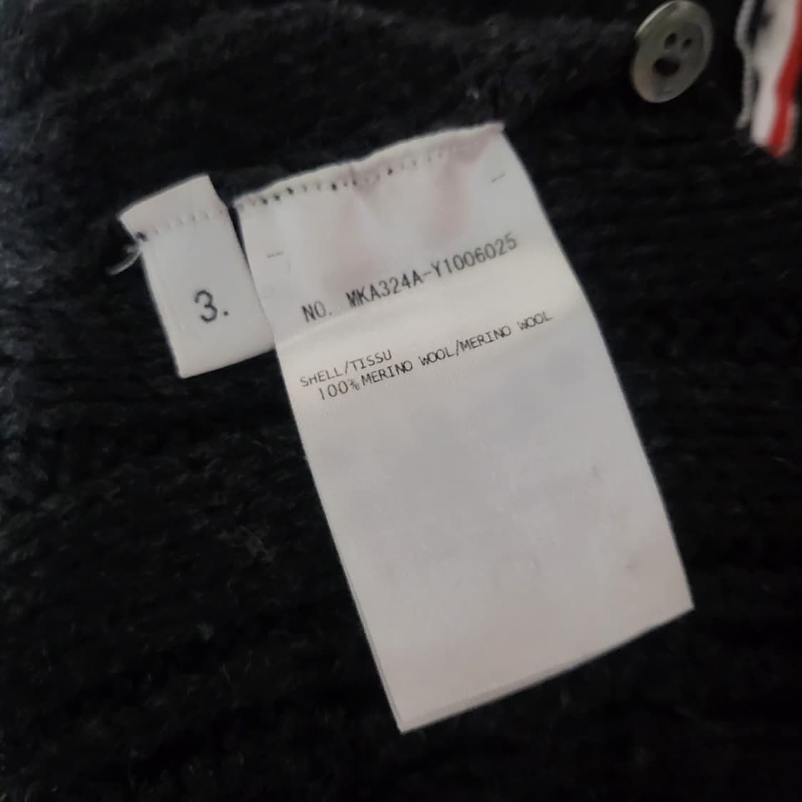 톰브라운 사선완장 아란케이블 니트 3사이즈 다크 그레이 상품이미지5