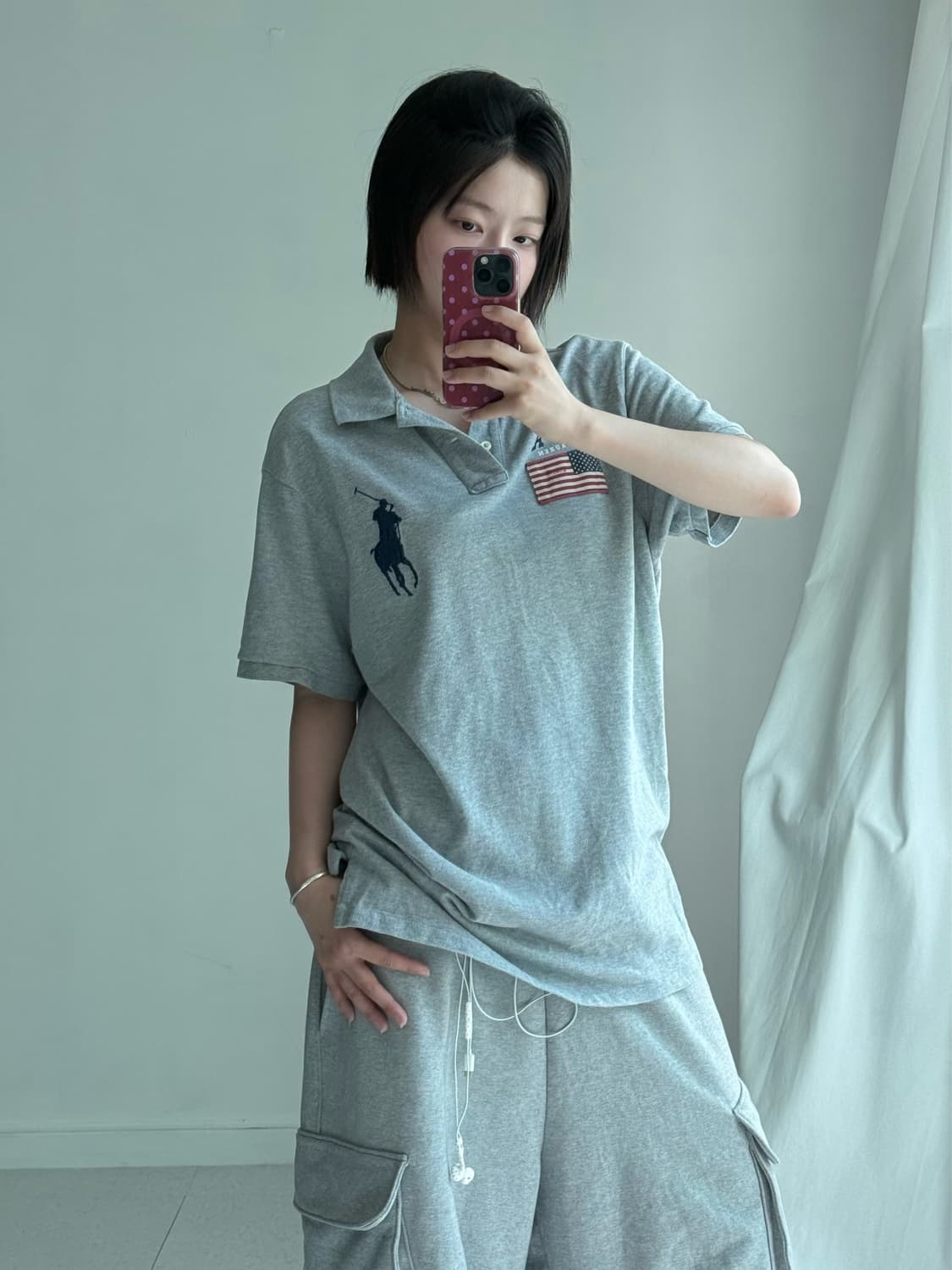 폴로 빅포니 성조기 pk 반팔티 상품이미지4