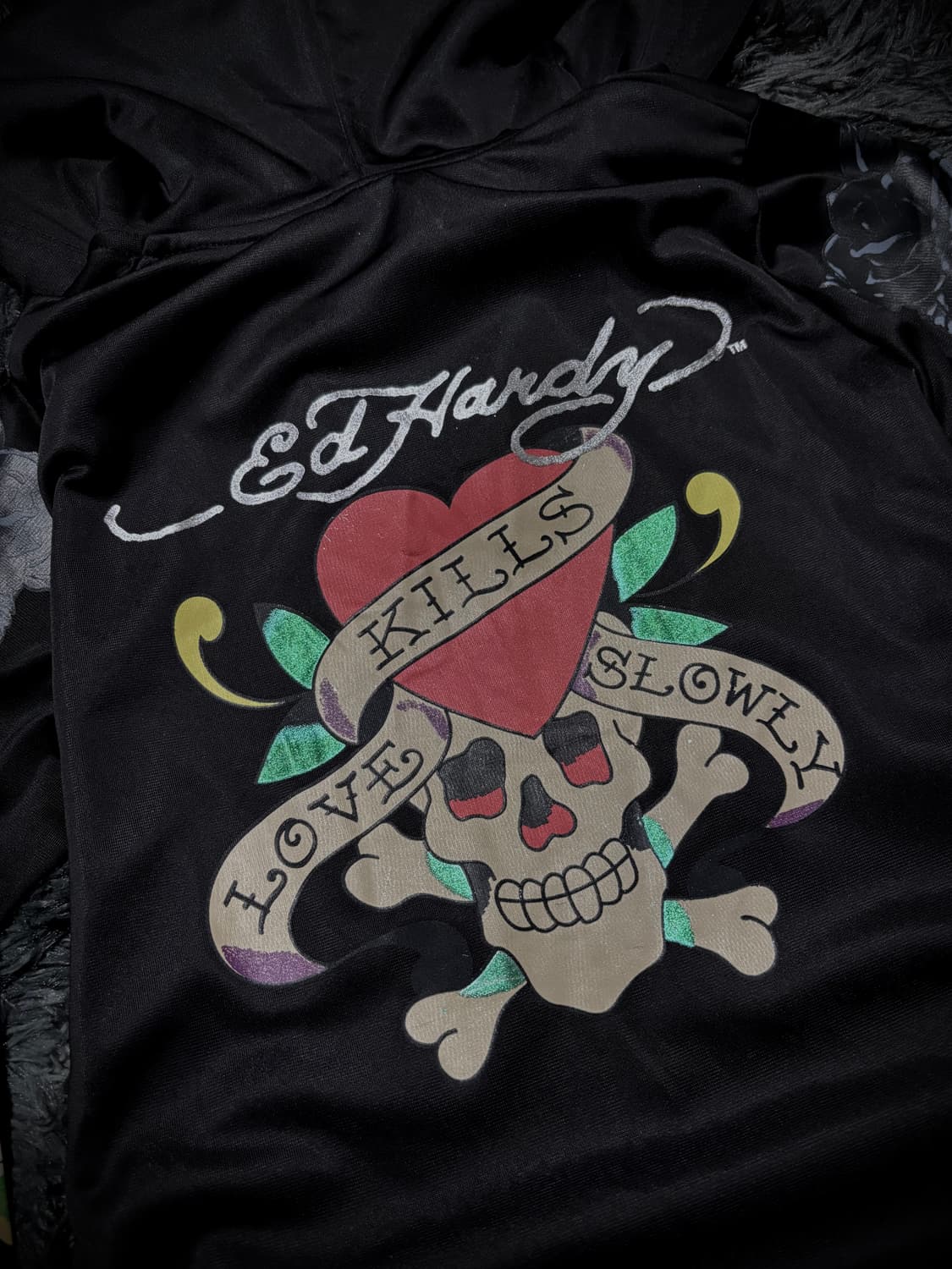 Ed Hardy 타투 프린팅 트랙 후드집업 상품이미지8