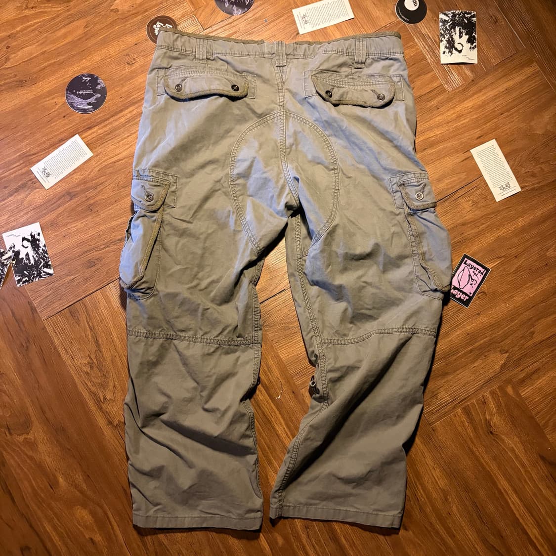 00S UNIQLO 올드 유니클로 밀리터리 디테일 코튼 카고팬츠 상품이미지5