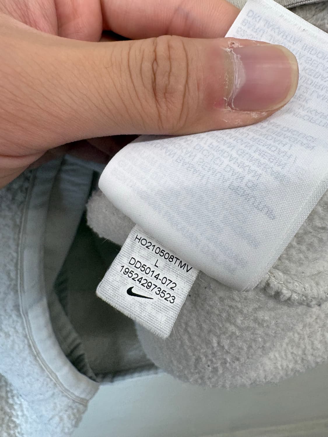 나이키 빅로고 셰르파 양털 후드티 상품이미지8