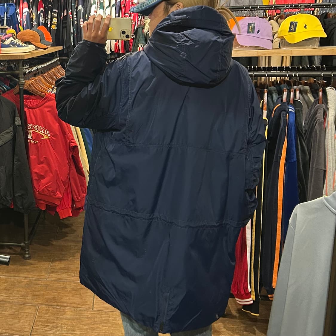 [HI]  나이키 조던 롱패딩 네이비 상품이미지5