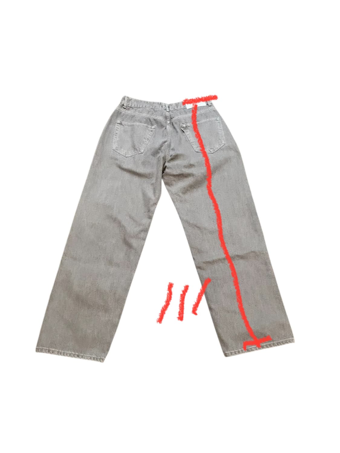 노드아카이브 다잉 데님 팬츠 (샌드쉘)  상품이미지10