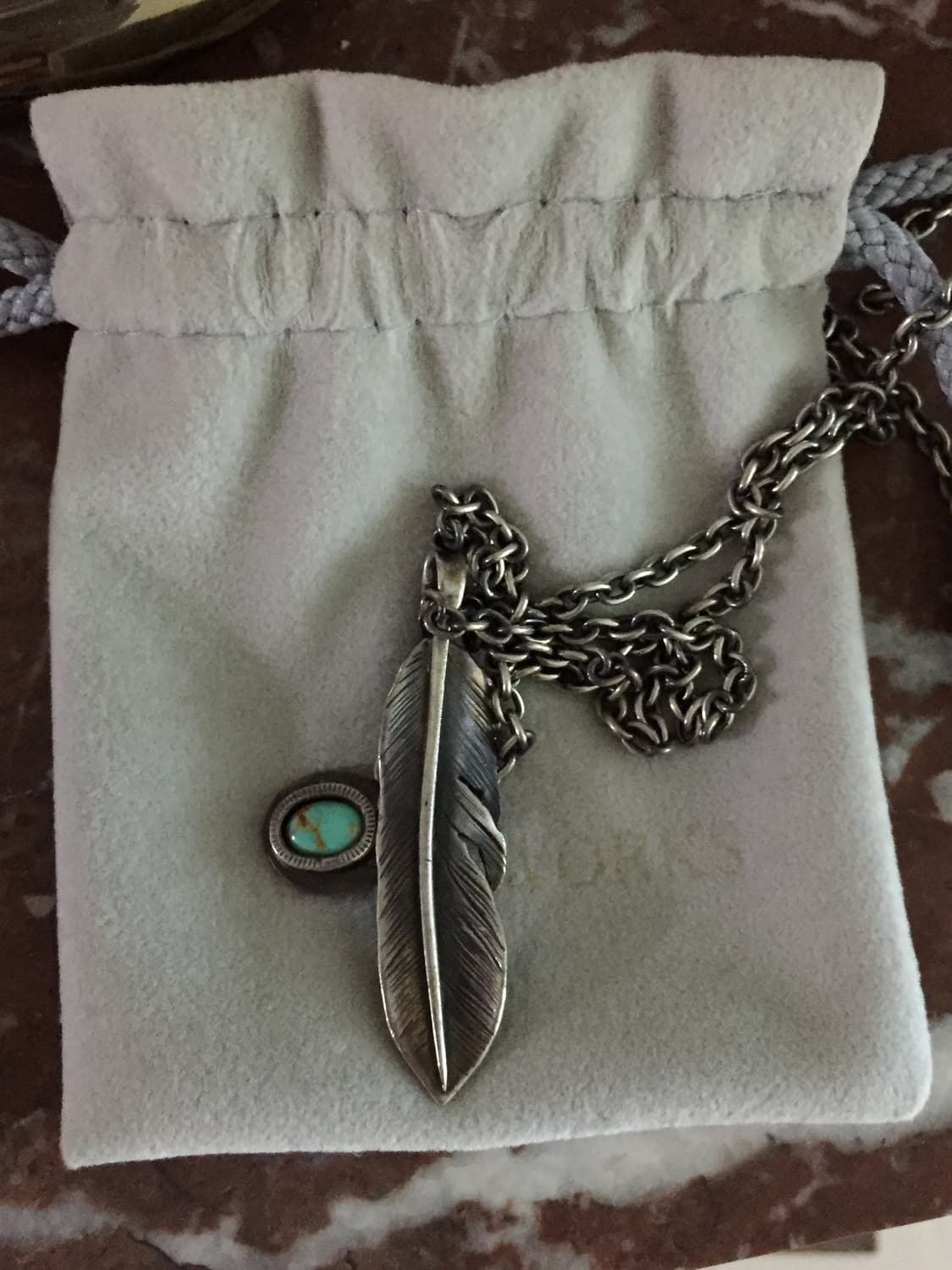 노스웍스 페더 깃털 목걸이 상품이미지1